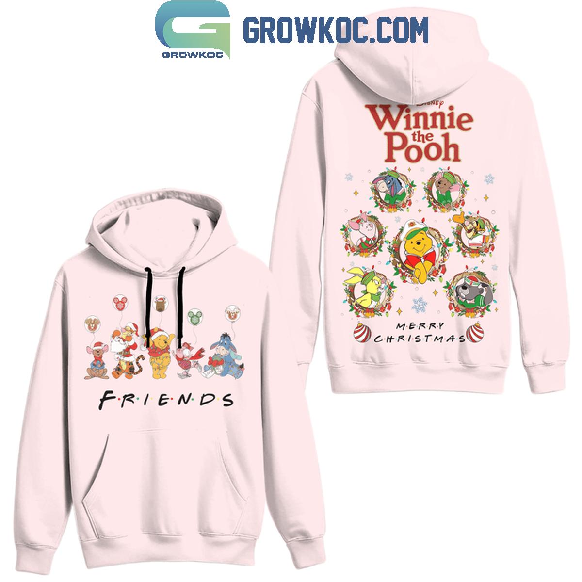 Winnie The Pooh Friends Merry Christmas And Happy New Year 2025 Hoodie T Shirt 1 qj3vf