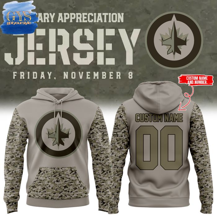 Winnipeg Jets Military Appreciation 2024 Limited Edition Hoodie 1