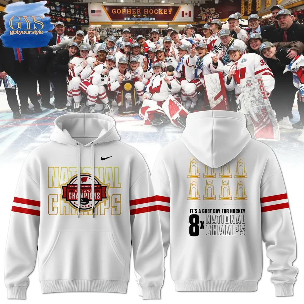 Wisconsin Womens Hockey National Champions 2025 Hoodie 1