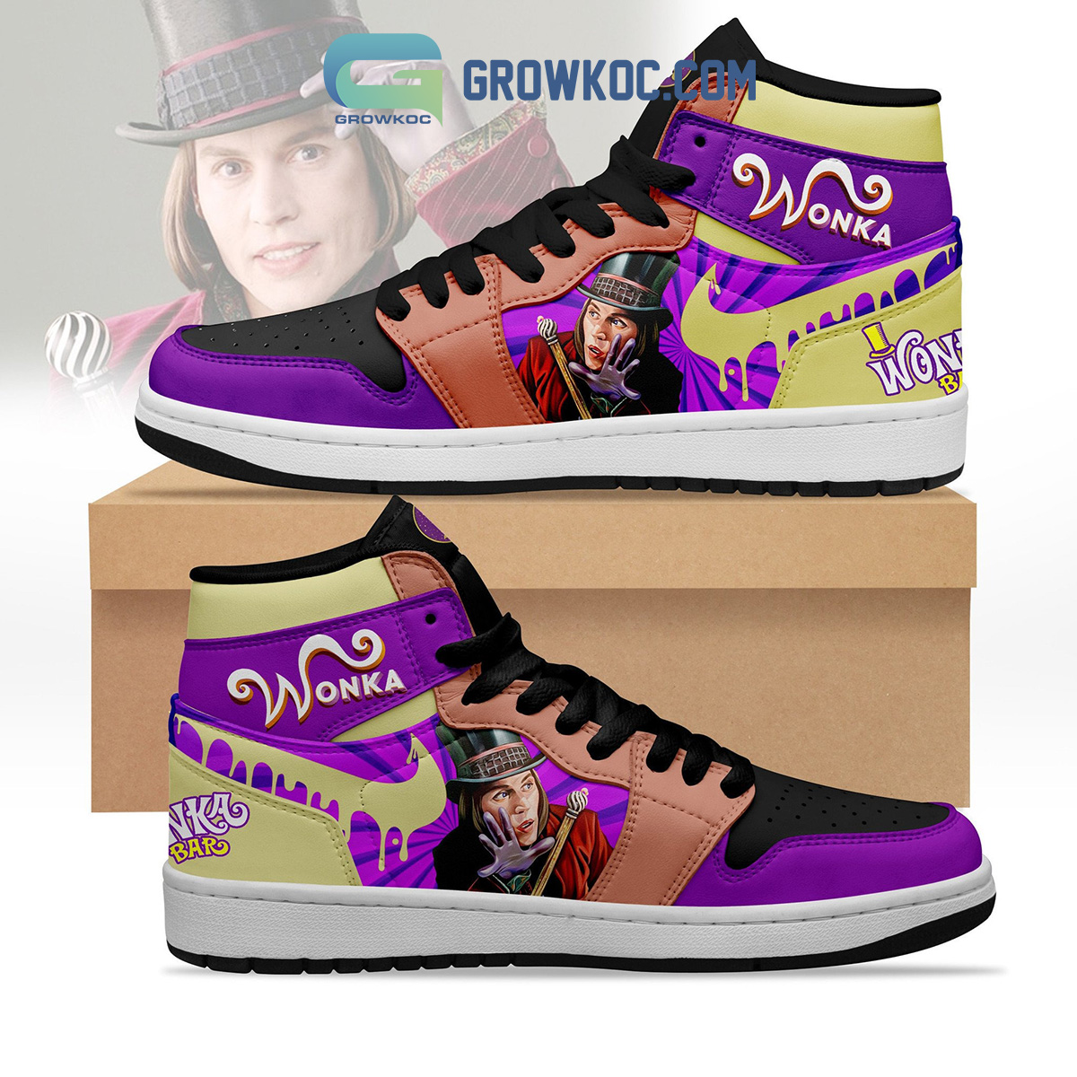 Wonka And The Chocolate Factory I Wonka Bar Air Jordan 1 Shoes2B1 6jcK5
