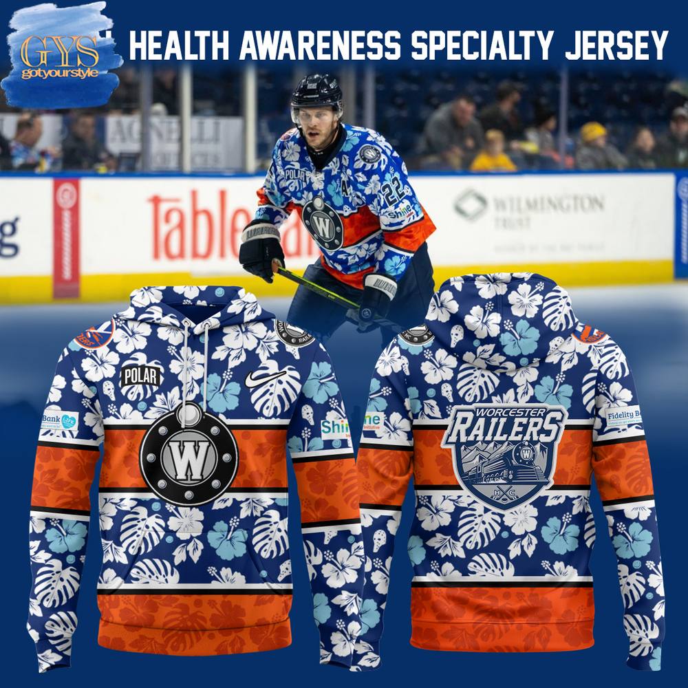 Worcester Railers Mental Health Awareness Specialty Hoodie 1