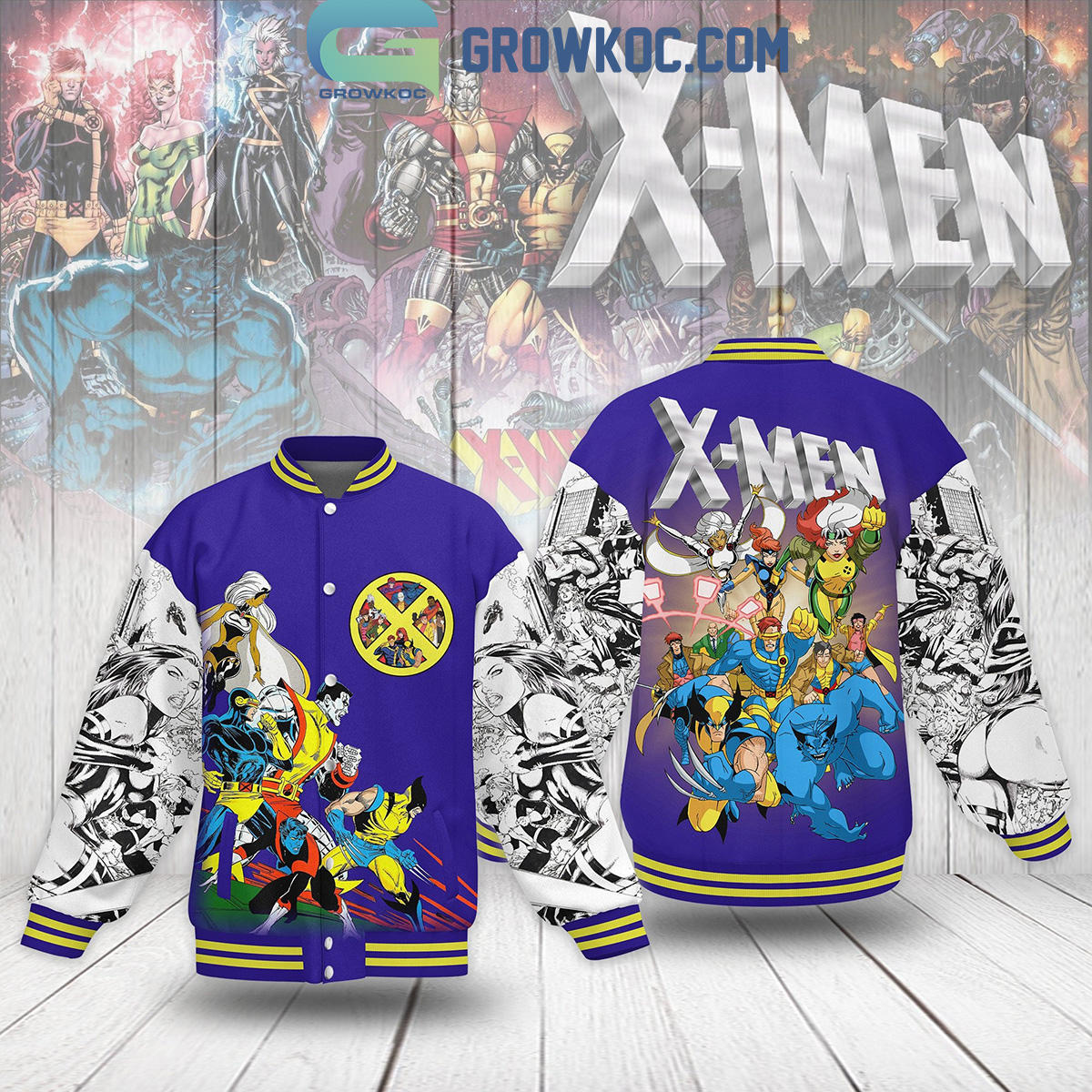 X Men 97 Marvel Animation Comic Hero Baseball Jacket2B1 AiZZE