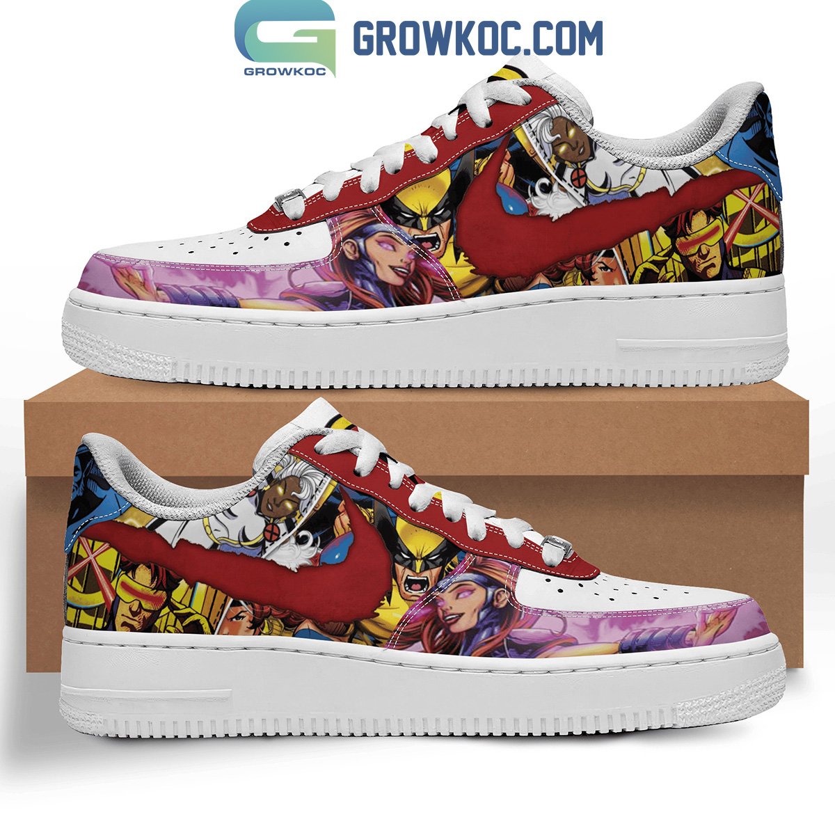 X Men Love Fan 97 Comic Marvel Jane Wolverine Air Force 1 Shoes2B1 SNzC3