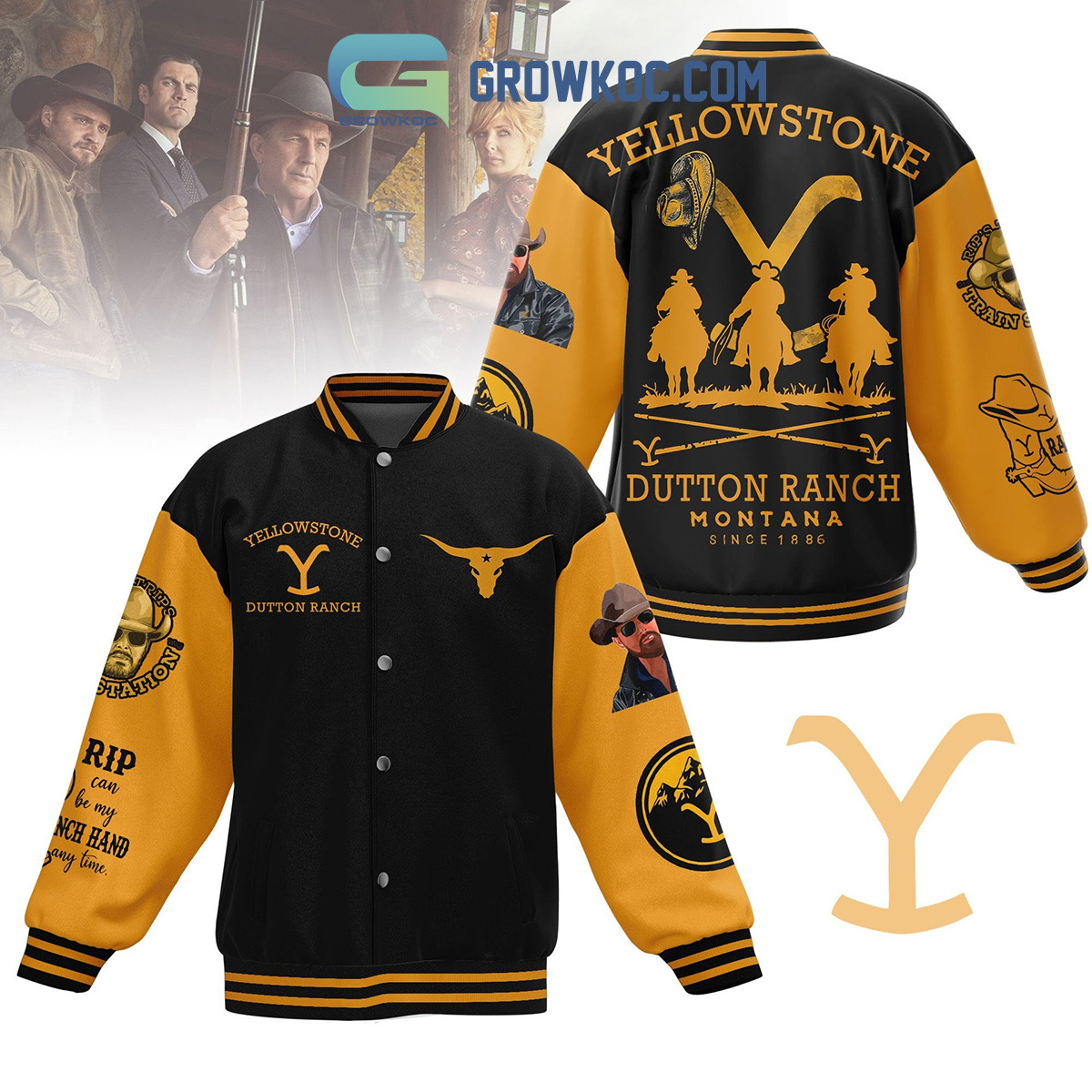 Yellowstone Dutton Ranch Montana Since 1886 Baseball Jacket 2B1 p3E6Z