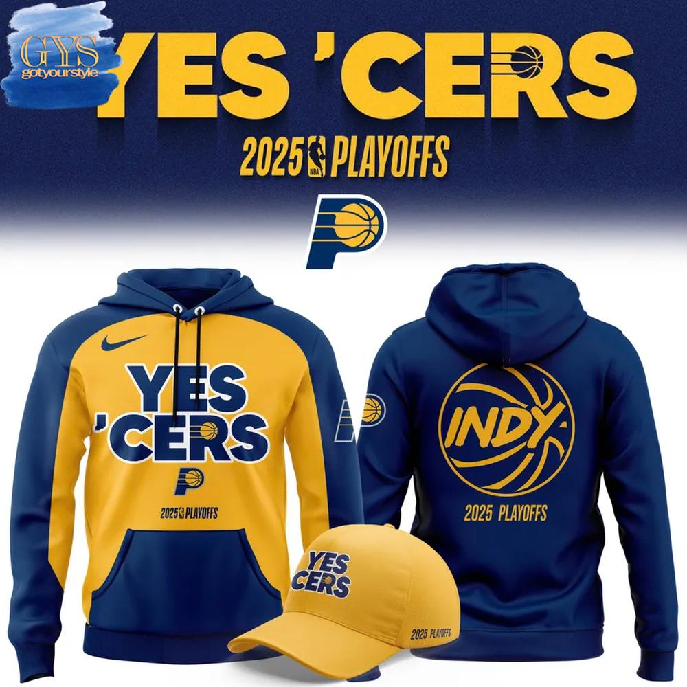 Yes Cers Indiana Pacers 2025 NBA Playoffs Hoodie 1