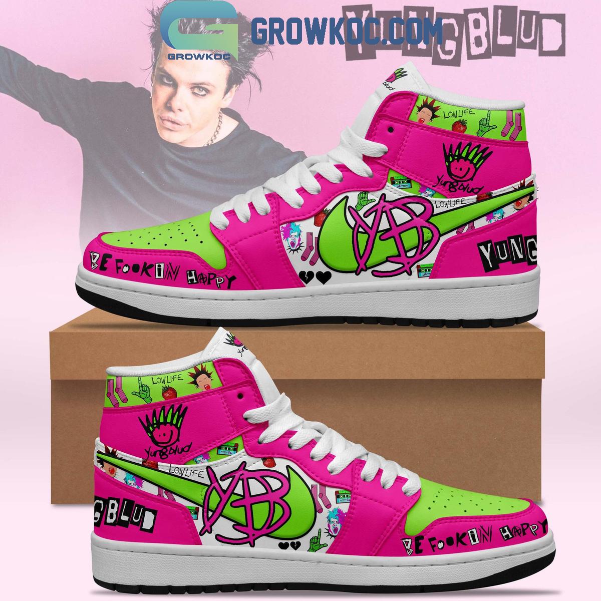 Yungblud Be Fookin Happy Air Jordan 1 Shoes 1 FP6NP