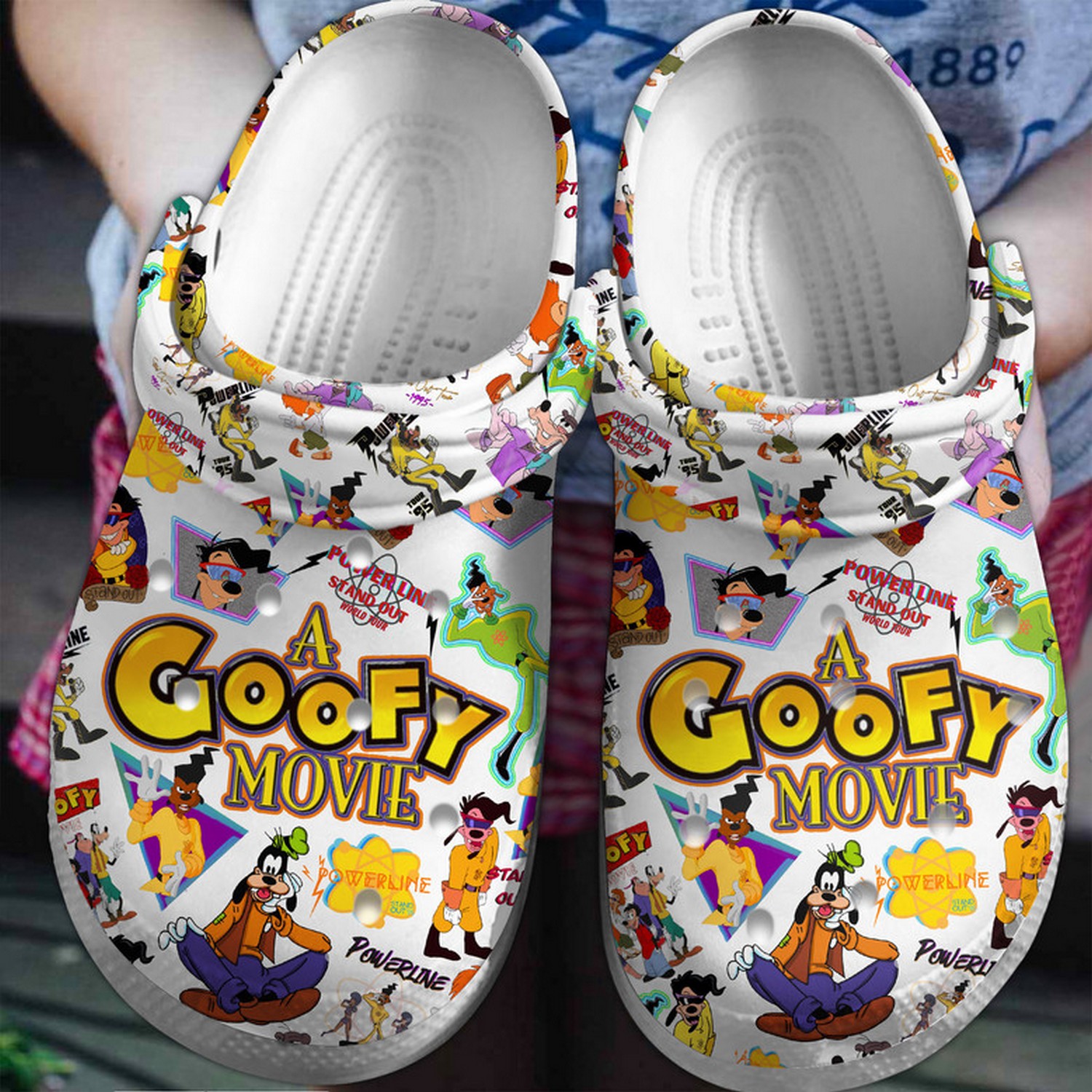 a goofy movie power stand out clogs for kids and adults xrdwp