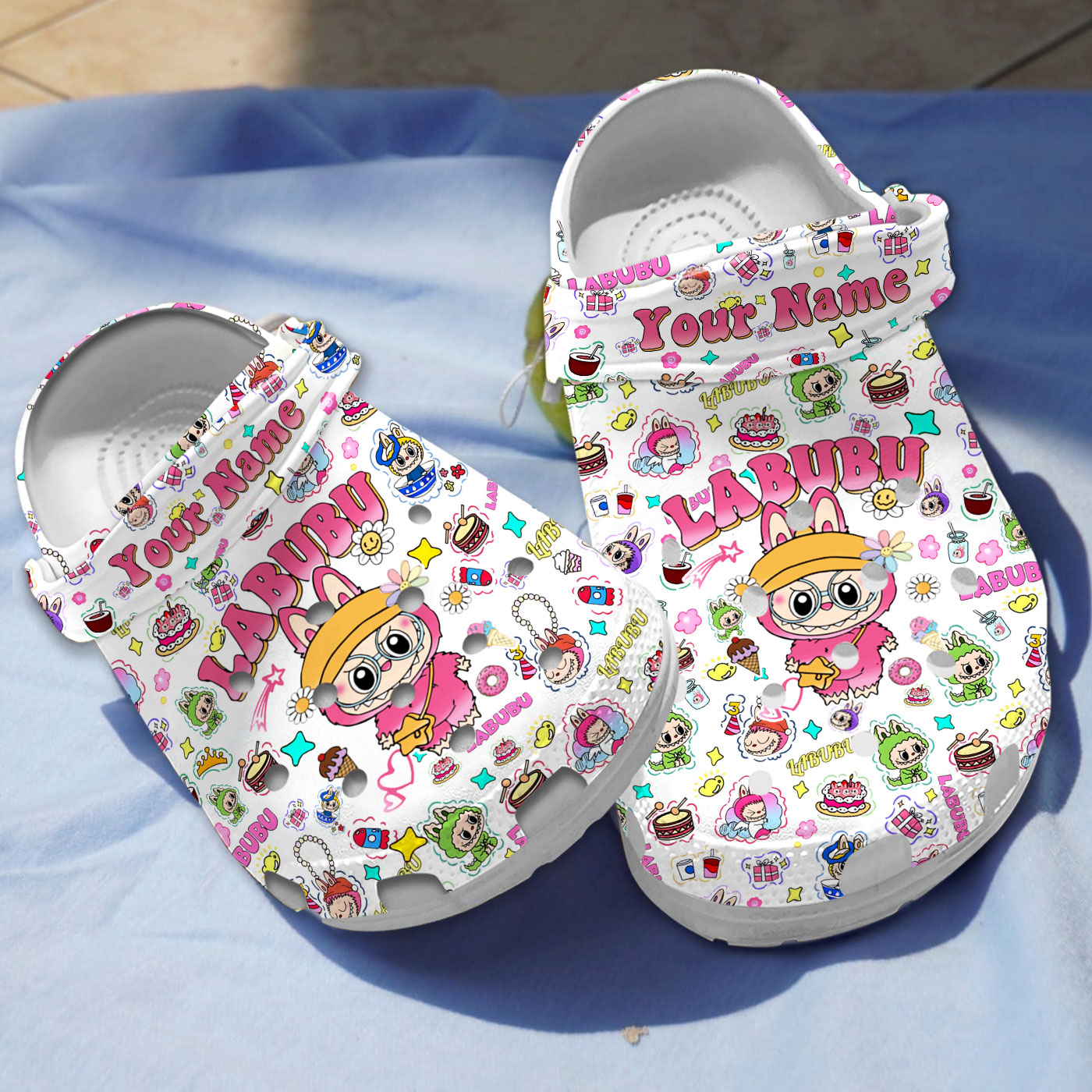 adorable labubu doll cartoon clogs for kids 26 adults ydrnk