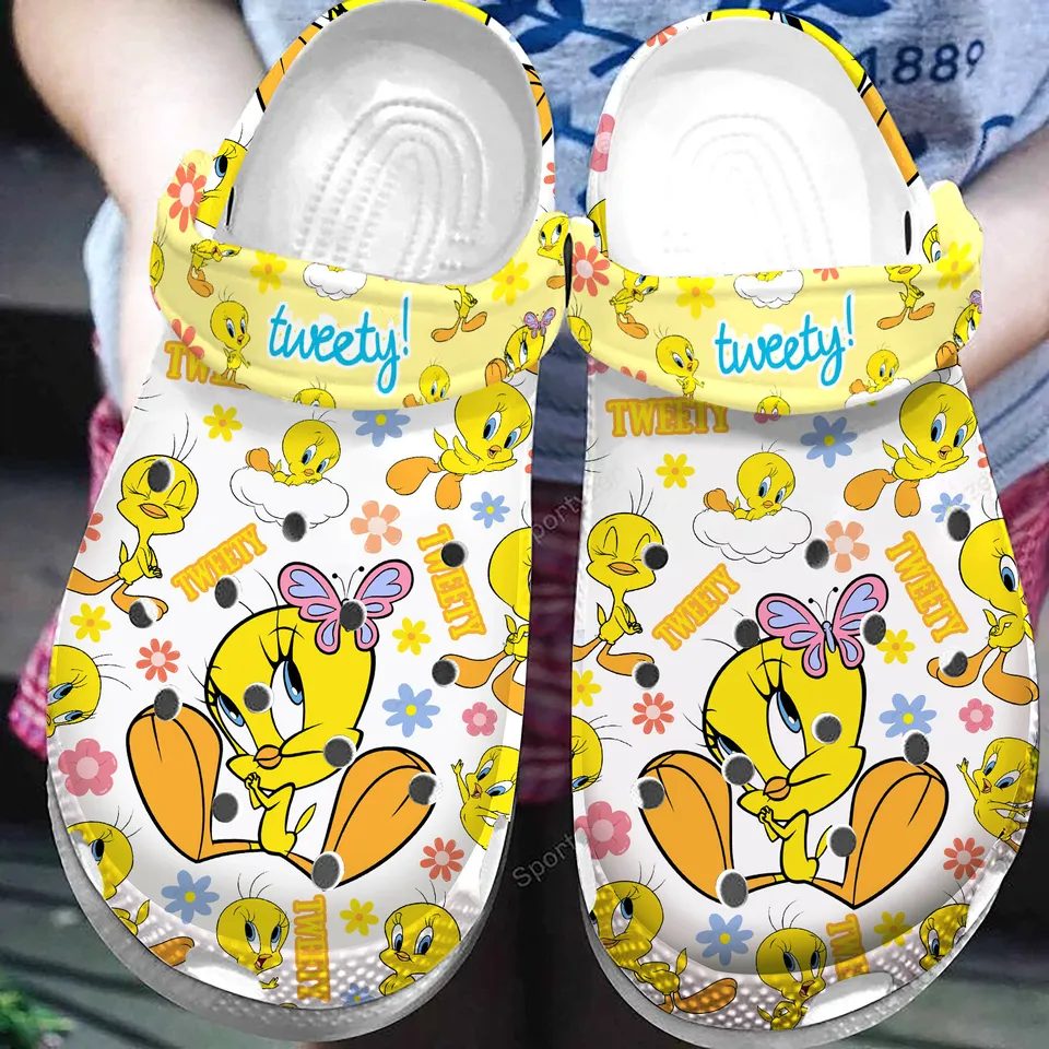adorable tweety cartoon clogs for kids 26 adults fast shipping and dedicated support hjp9j