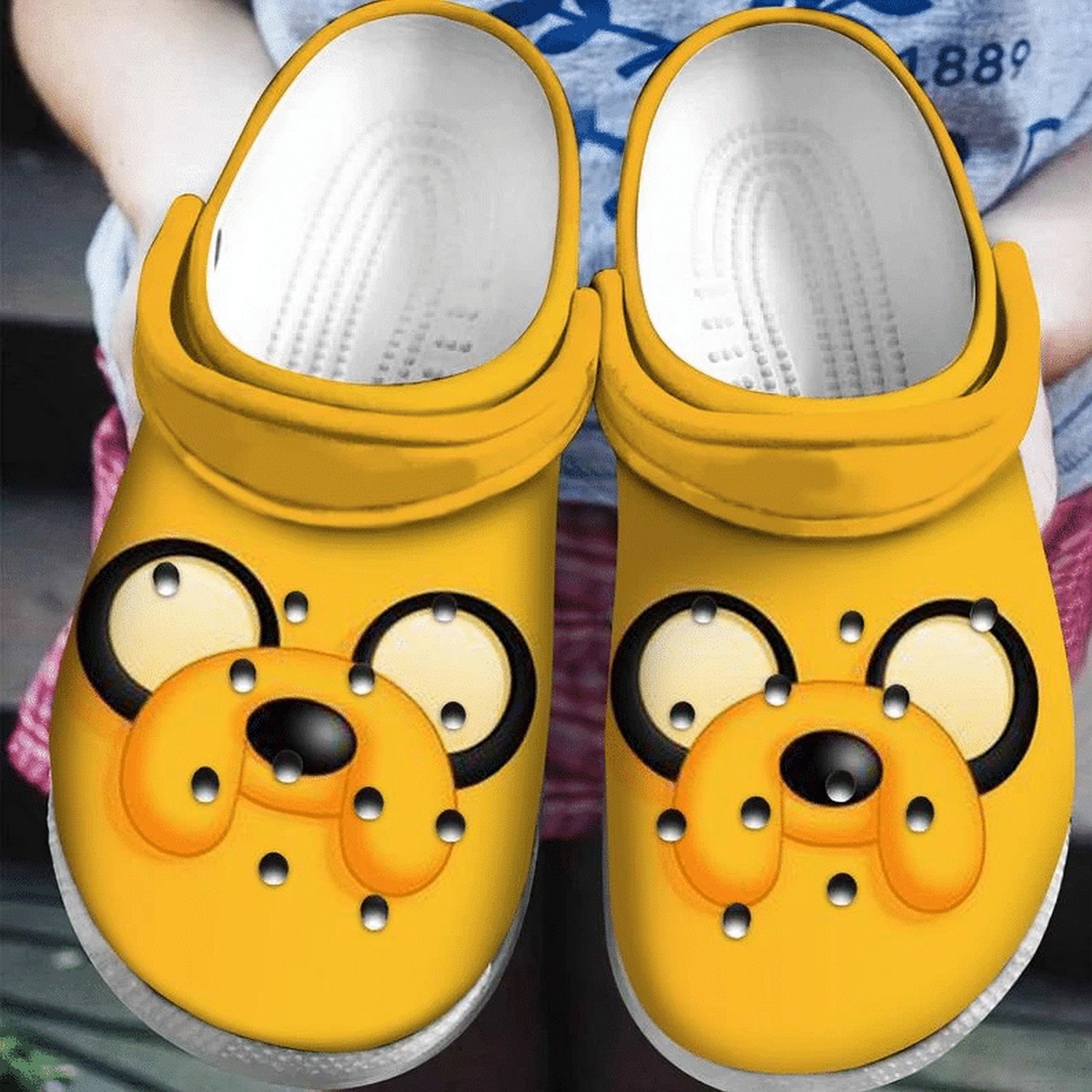 adventure time funny yellow clogs fast shipping available doyxi
