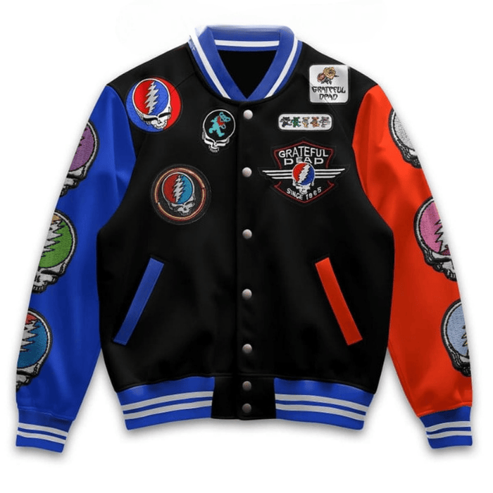 all you need is grateful dead and whole lot of jesus baseball jacket y8zhz