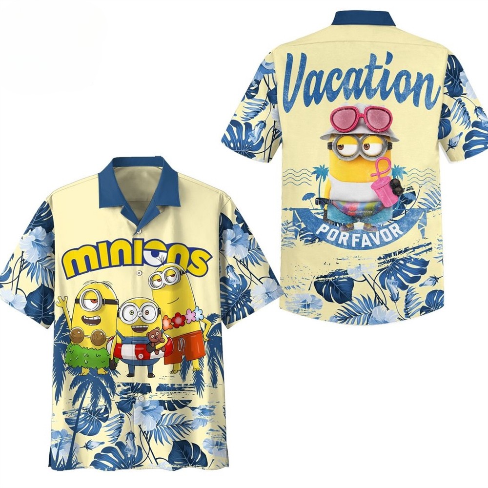 aloha summer minions gang porfavor hawaiian shirt fast shipping worldwide jb10u