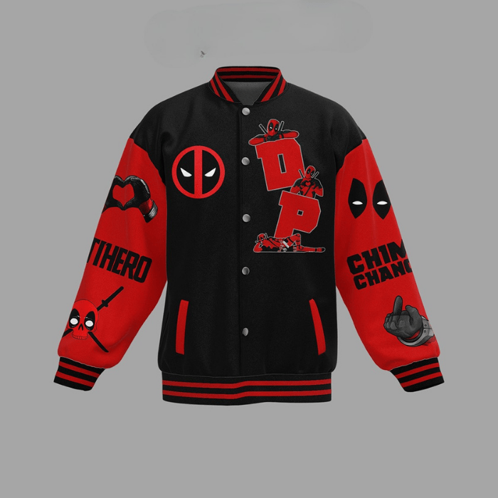 amazing antihero maximum effort dead pool baseball jacket 85tkp