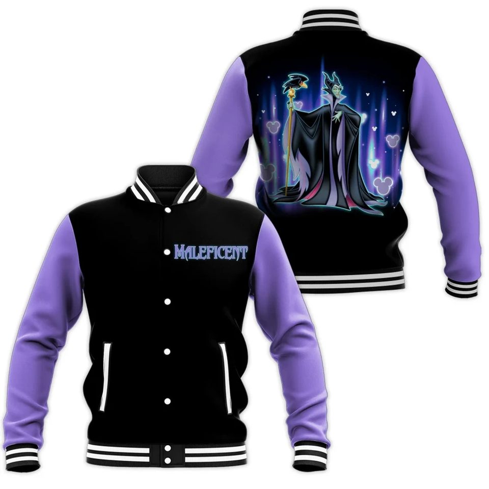 amazing maleficent cool disney villain baseball jacket rh27j
