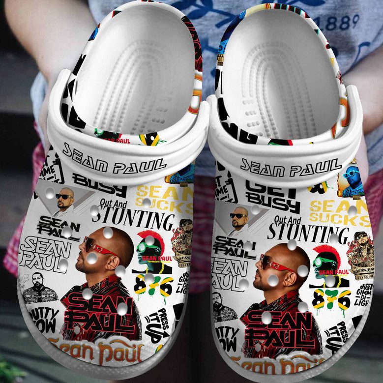amazing white slippers sean paul music clogs for kids and adults ojdaa