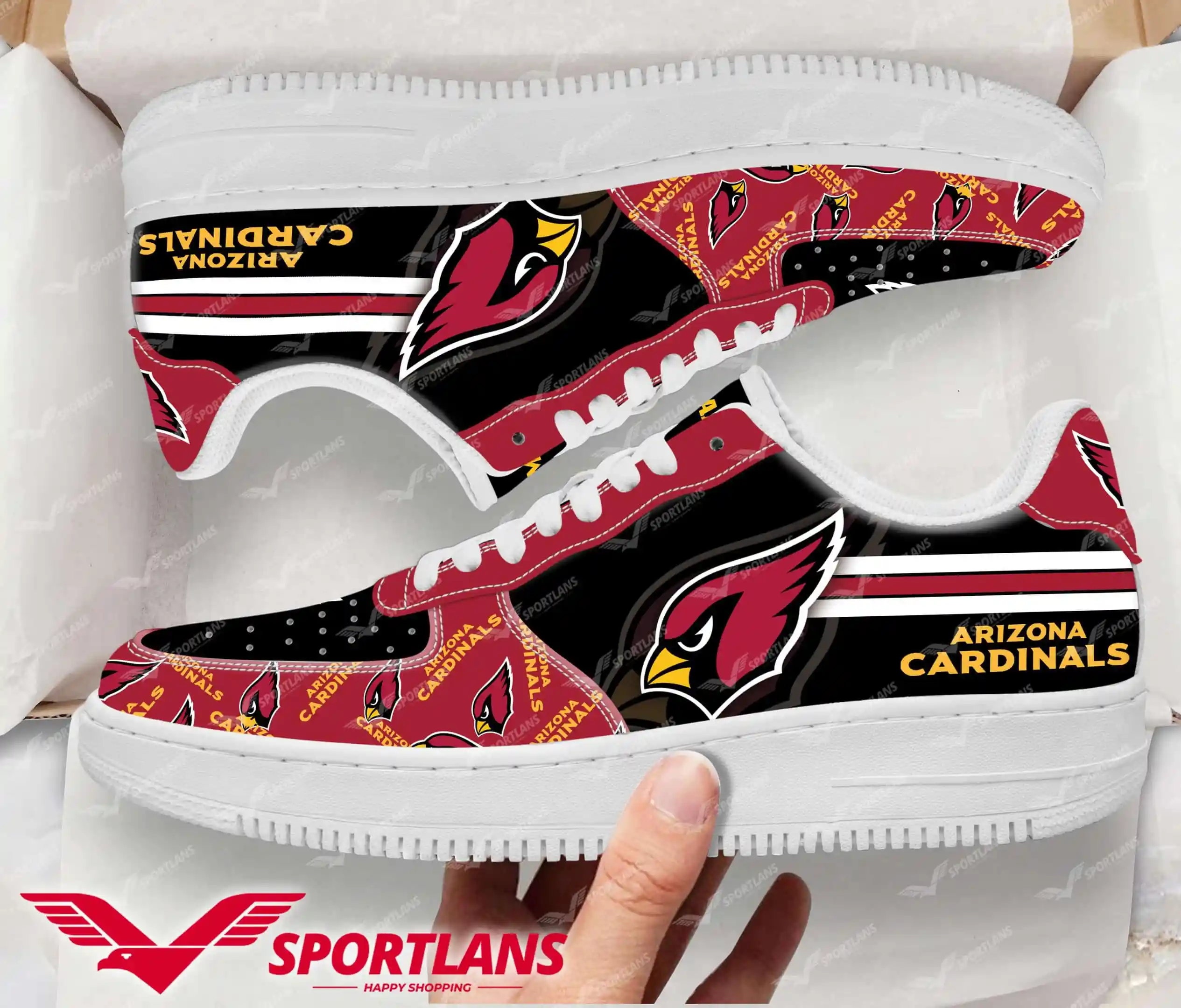 arizona cardinals nfl personalized air force 1 shoes u9bkz