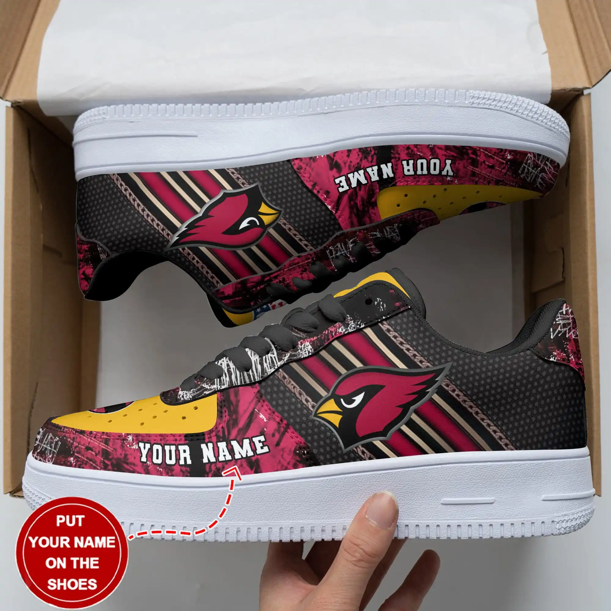 arizona cardinals personalized af1 shoes bg174 mxmey