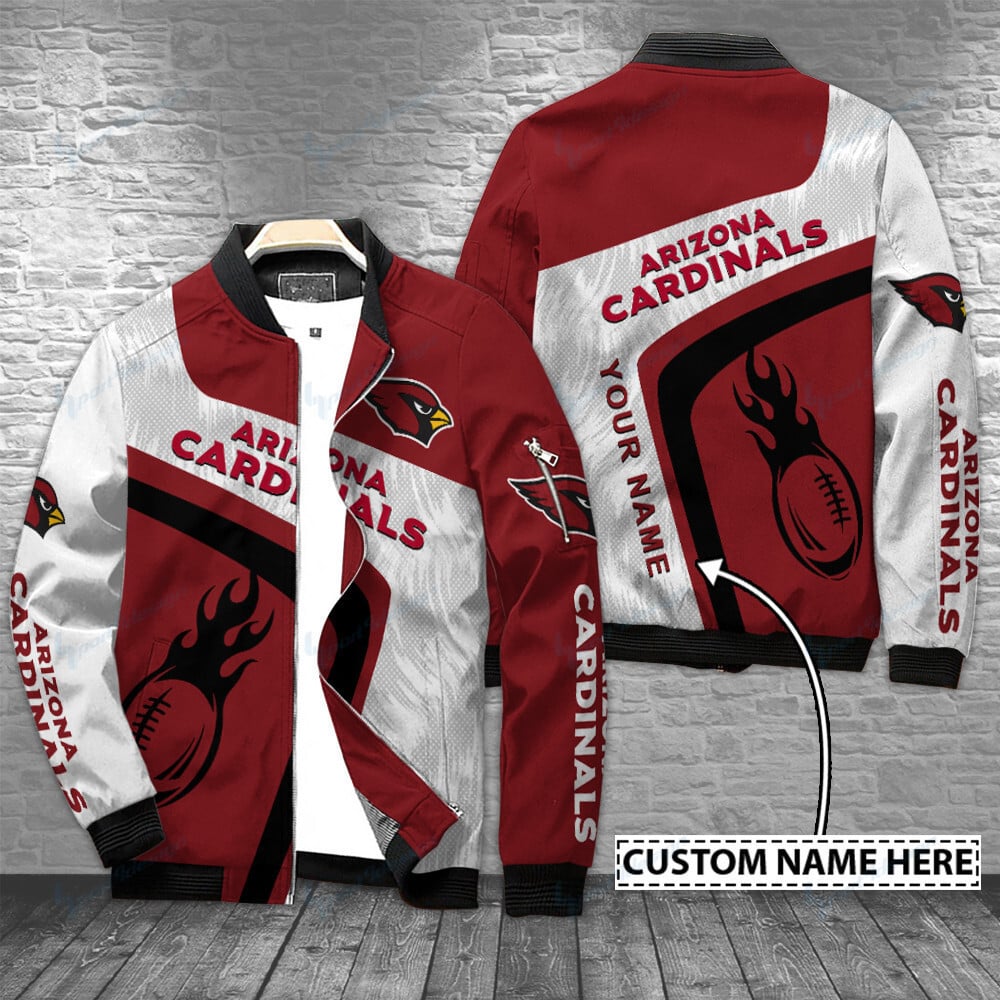 arizona cardinals personalized bomber jacket bg349 wvnhq