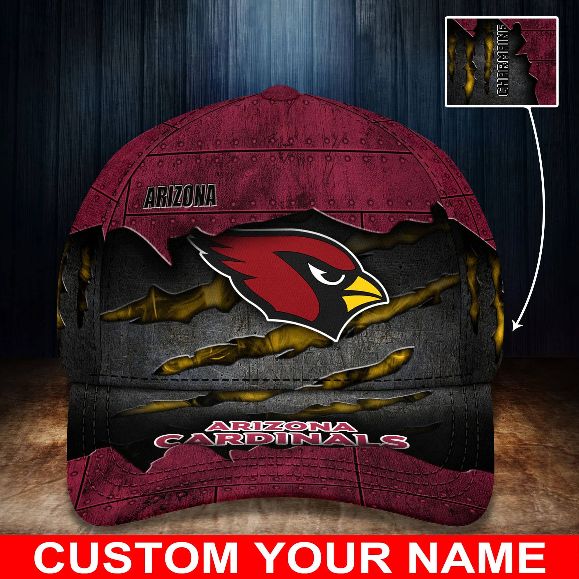 arizona cardinals personalized classic cap bg291 9oara