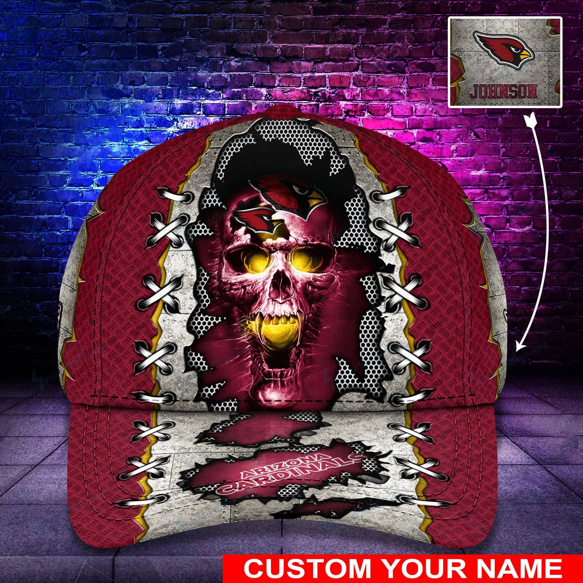 arizona cardinals personalized classic cap bg475 7dza2