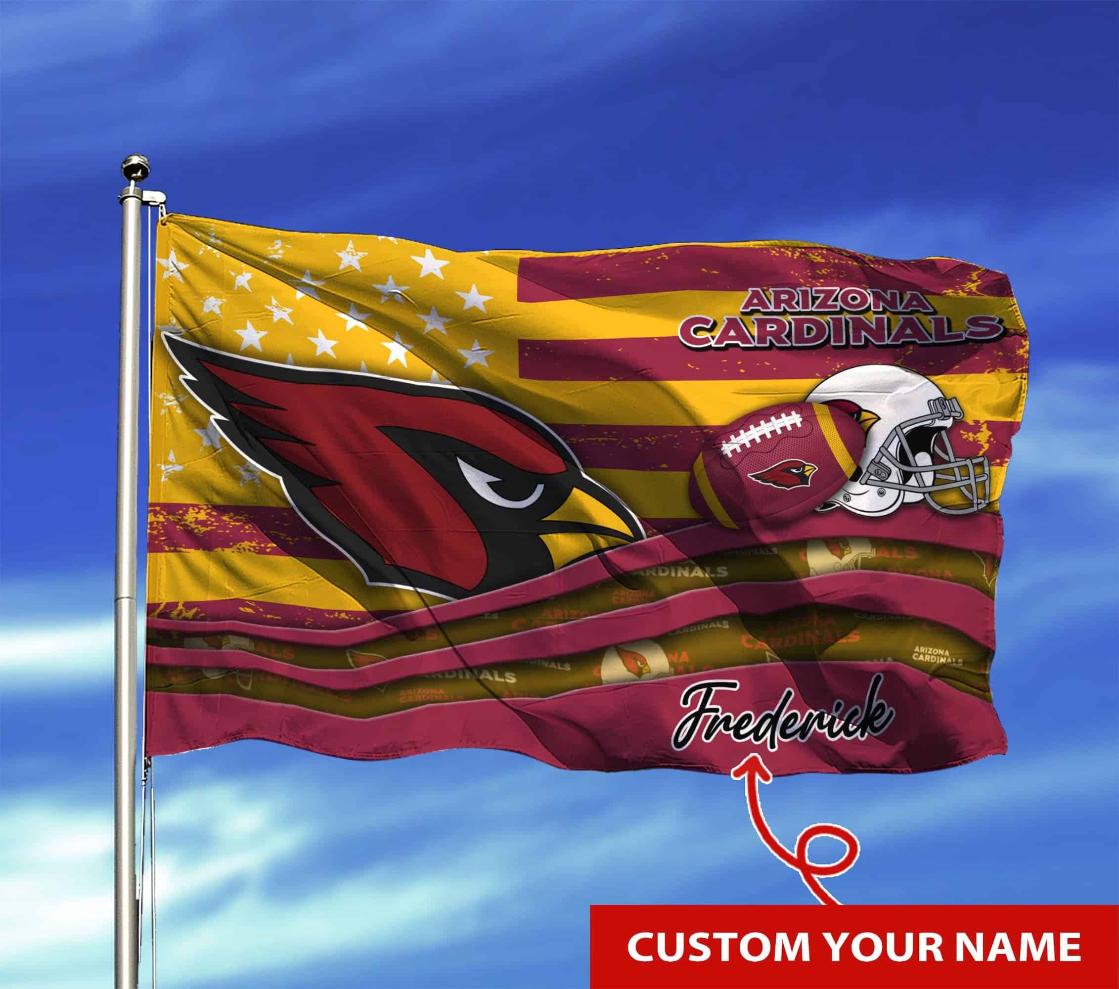 arizona cardinals personalized flag 01 qltb8
