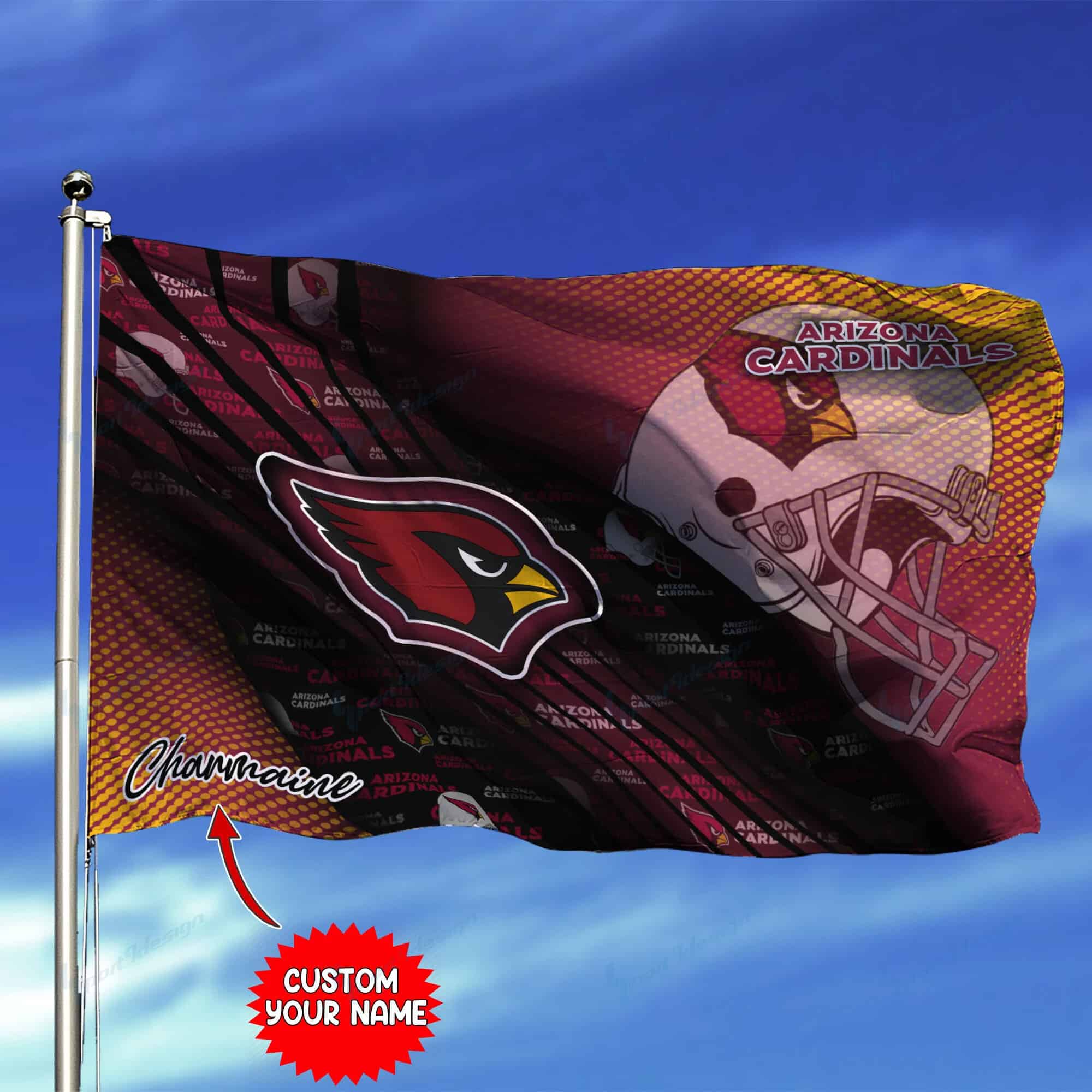 arizona cardinals personalized flag 206 n25qf