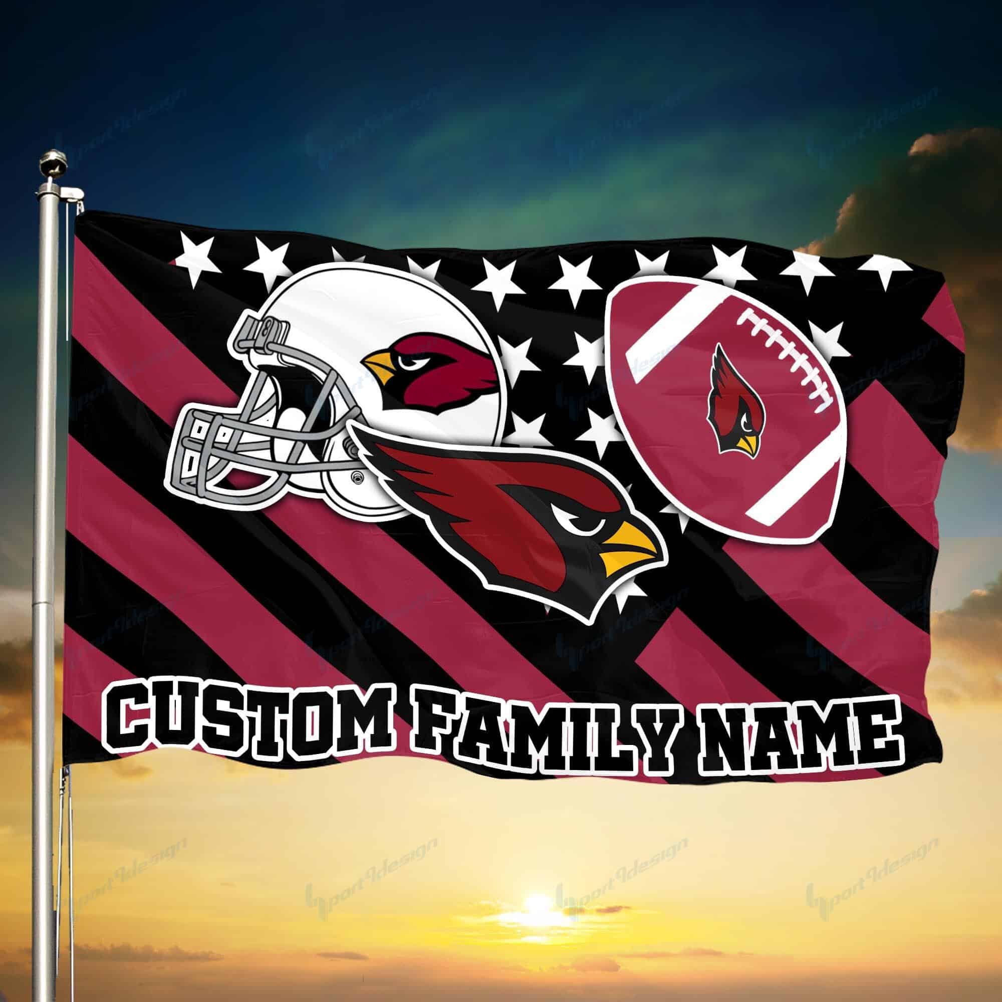 arizona cardinals personalized flag 65 oykta