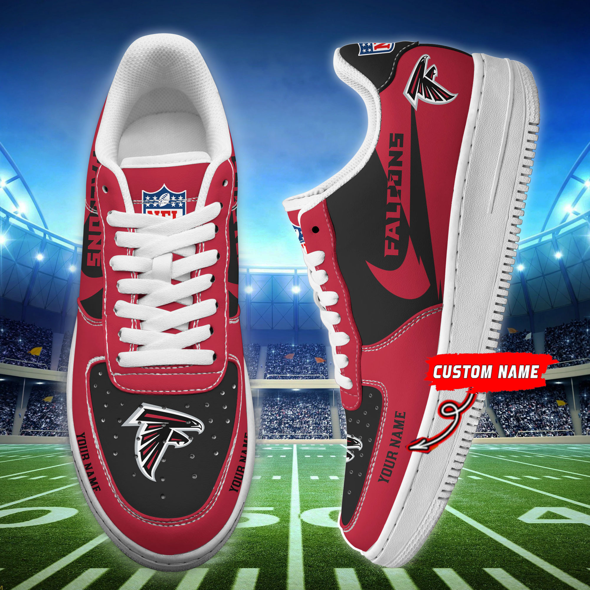 atlanta falcons personalized af1 shoes bg195 zpjkl