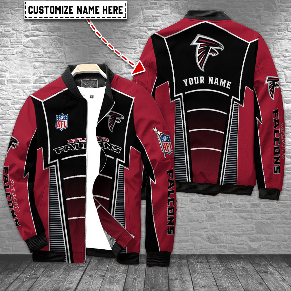atlanta falcons personalized bomber jacket bg487 da3i8