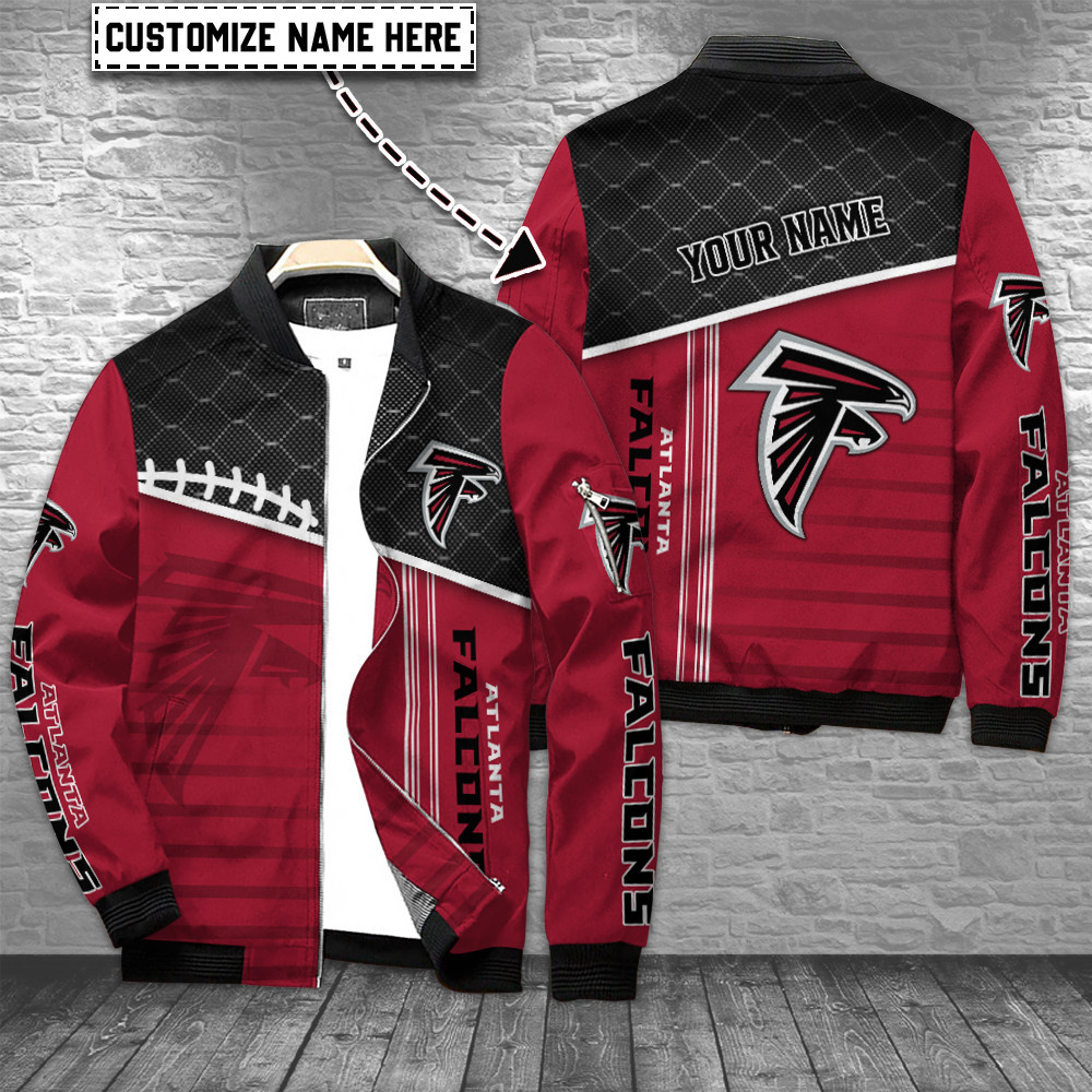 atlanta falcons personalized bomber jacket bg707 6rgcx