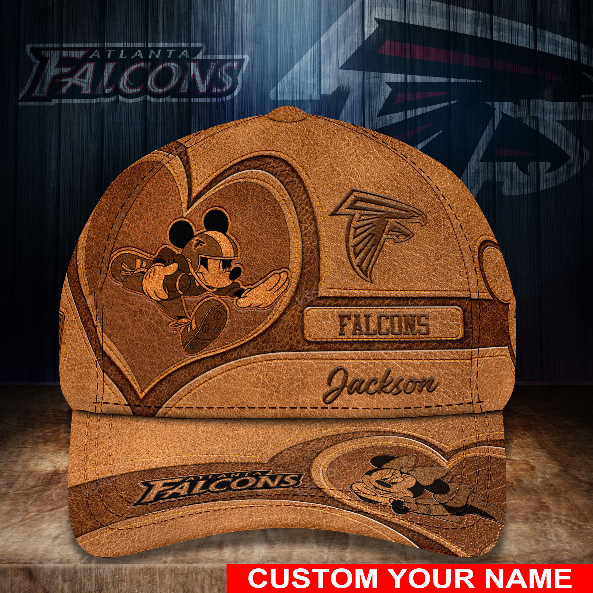 atlanta falcons personalized classic cap bb483 yknns