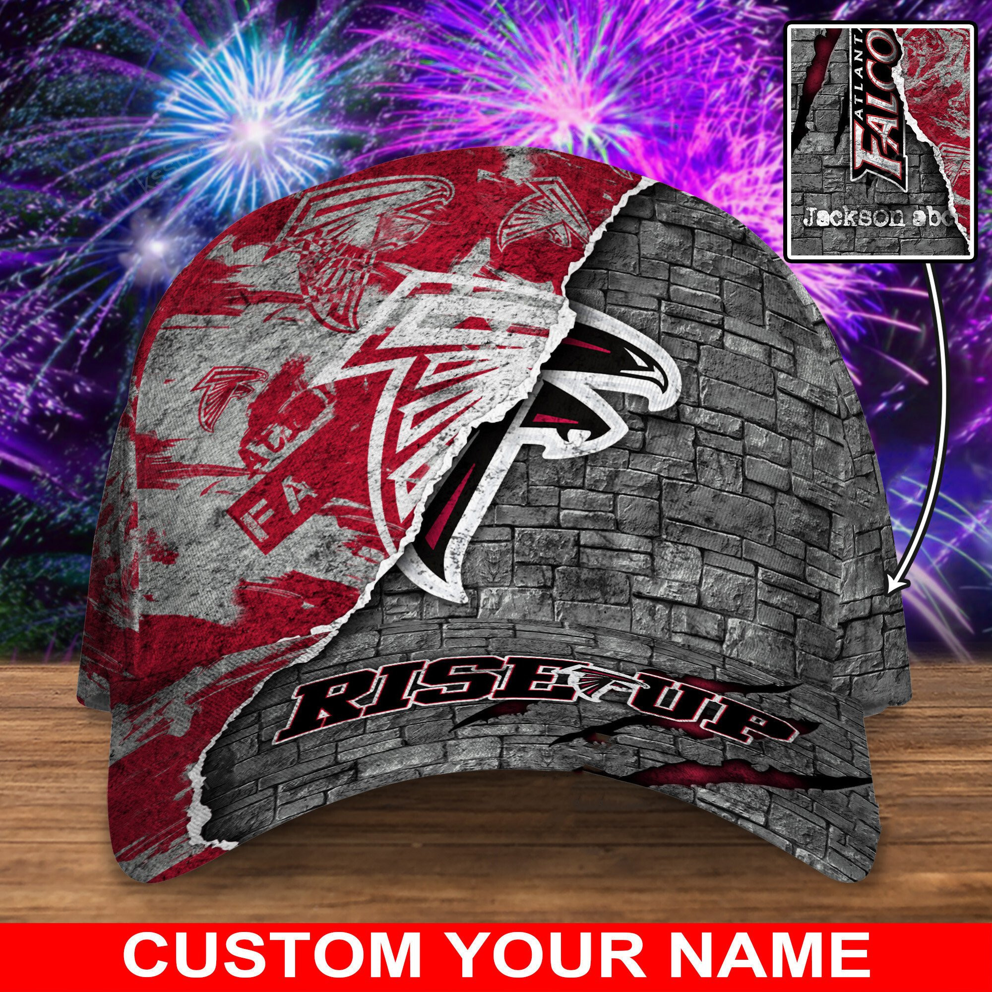 atlanta falcons personalized classic cap bg816 i2iat