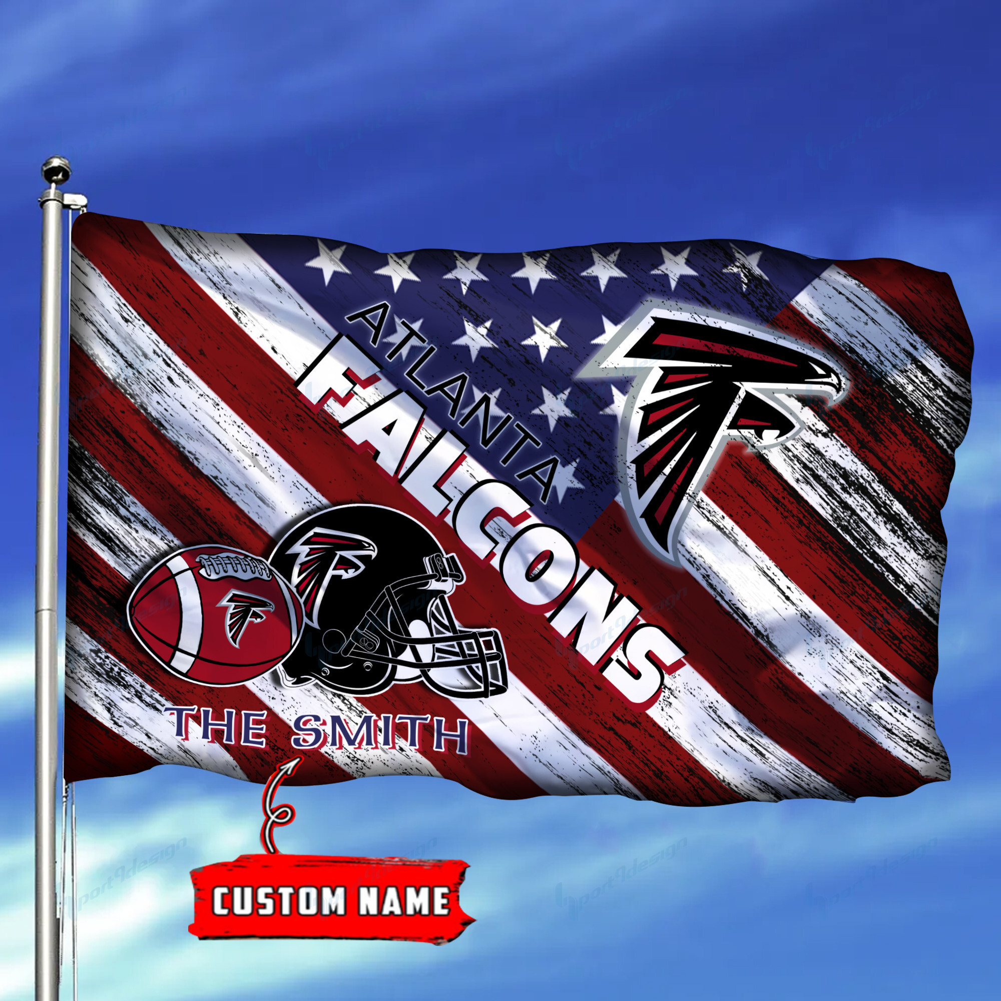 atlanta falcons personalized flag 136 ztfjy