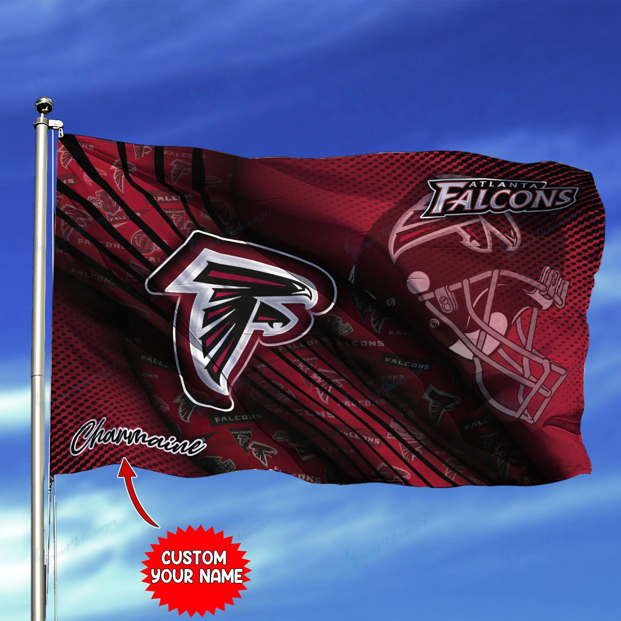 atlanta falcons personalized flag 207 uvc1a