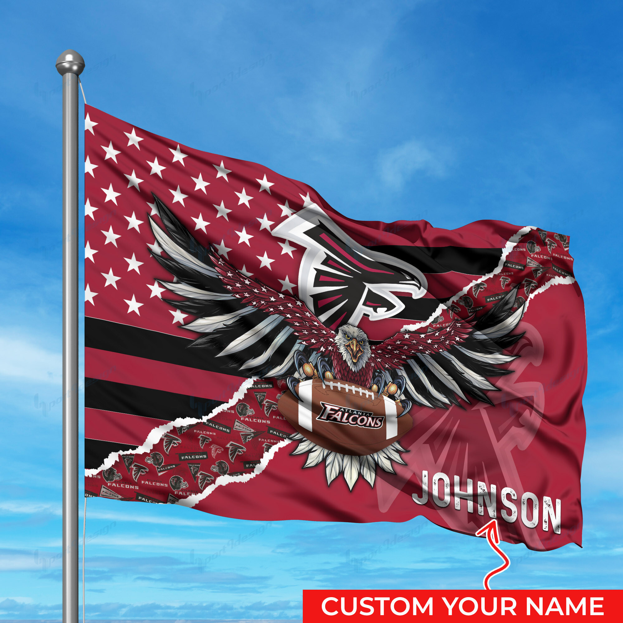 atlanta falcons personalized flag 277 qrhqz