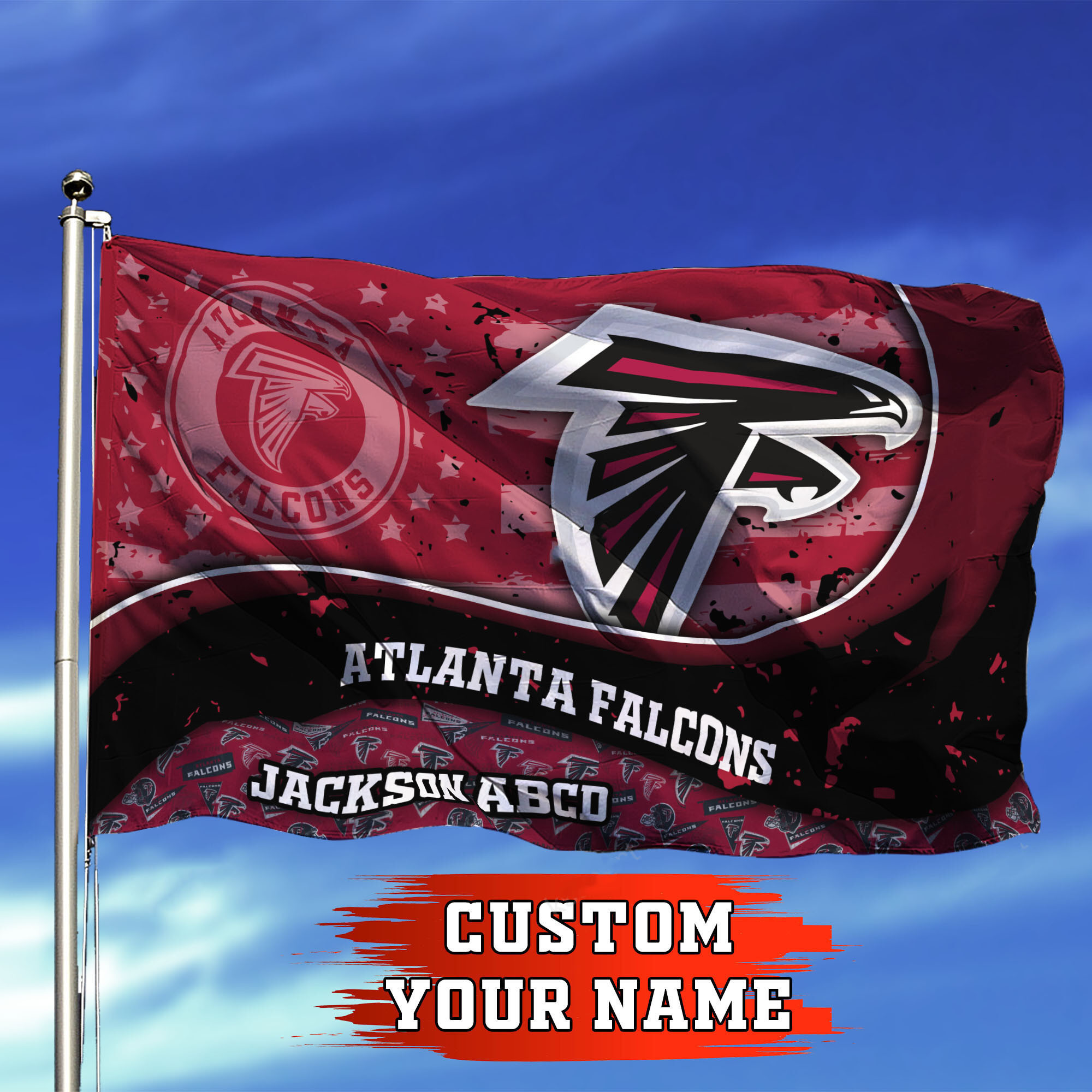 atlanta falcons personalized flag 307 dwui5