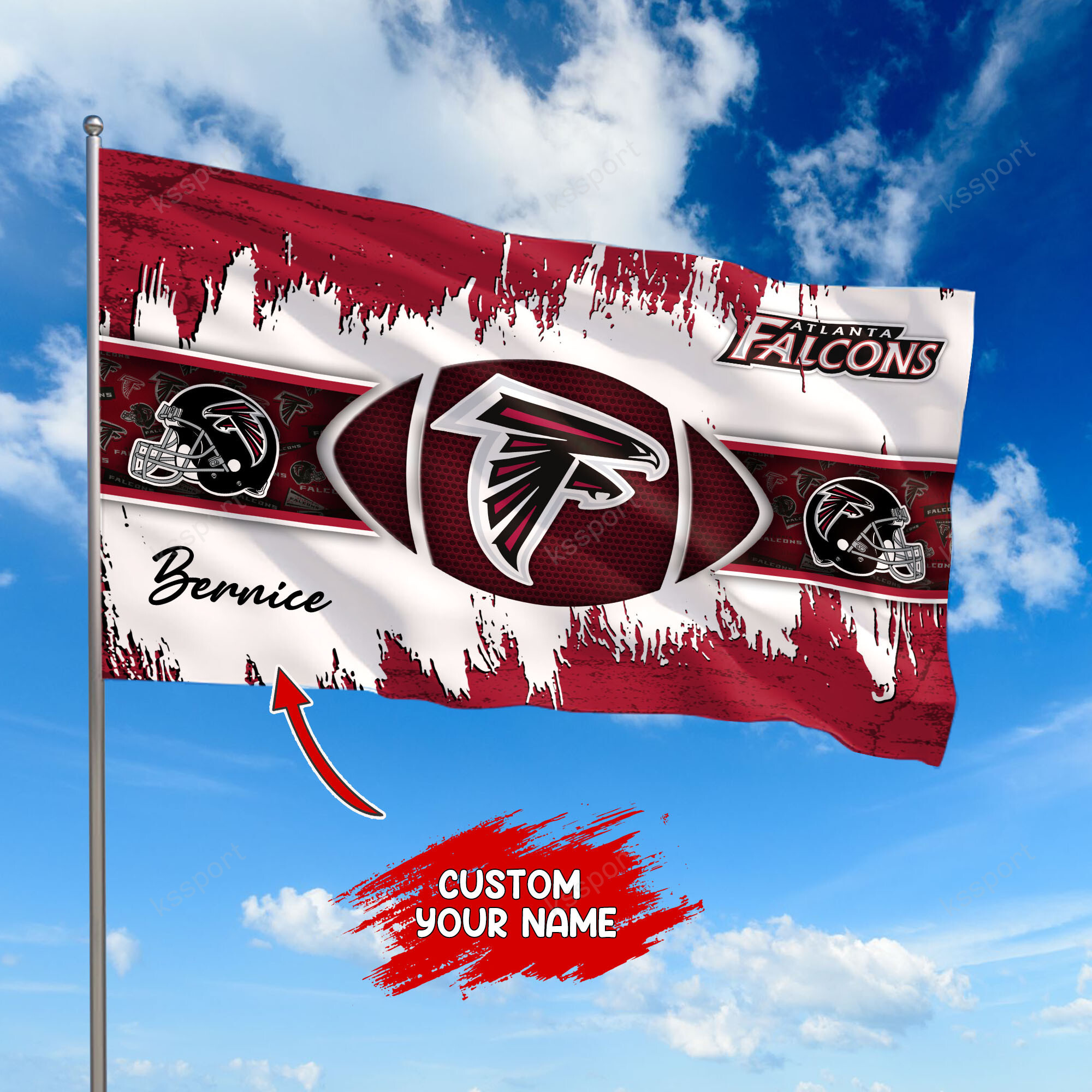 atlanta falcons personalized flag 374 odi5l