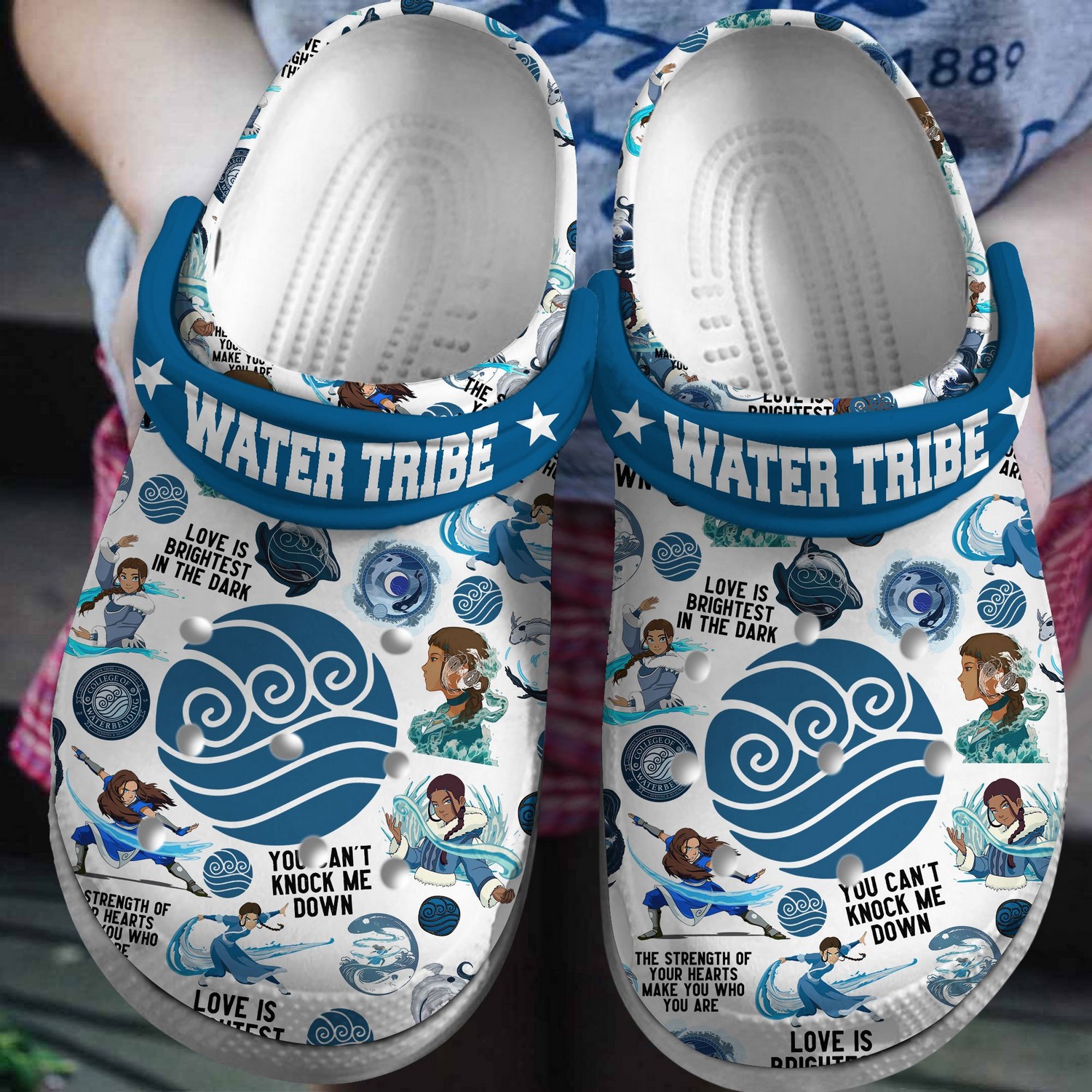 avatar the last airbender water tribe clogs for kids and adults d3r1f