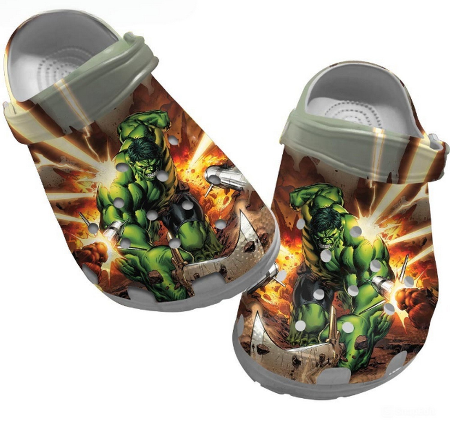 avengers hulk destroy everything clogs for kids and adults iasht