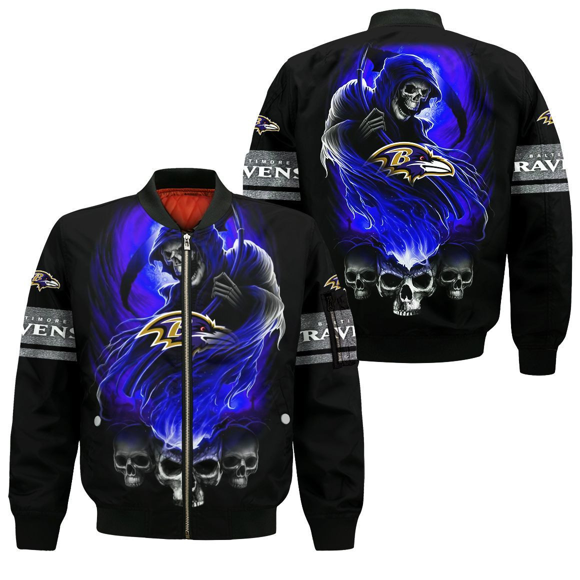 baltimore ravens bomber jacket 13 kxotk