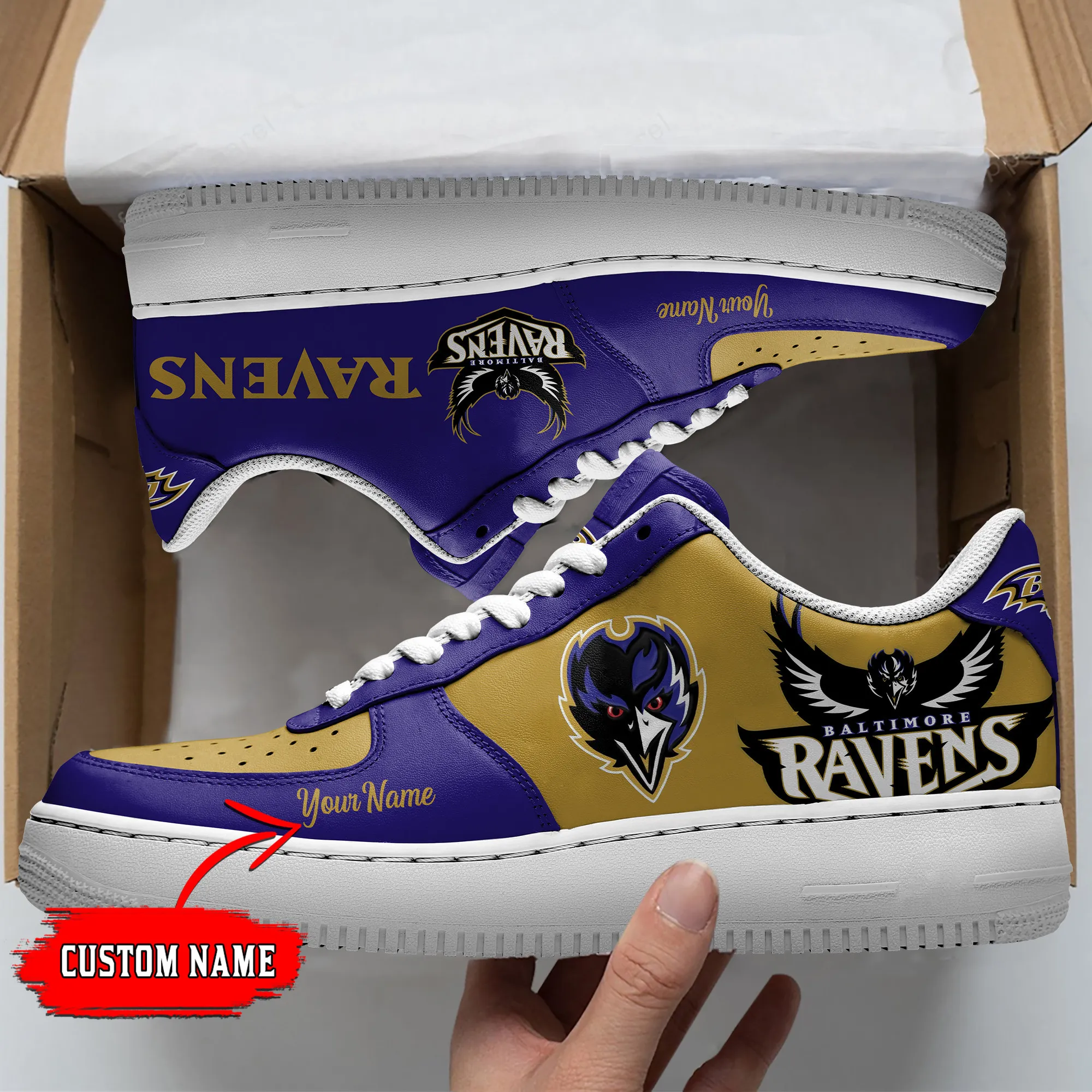 baltimore ravens personalized af1 shoes bg09 wyvdg