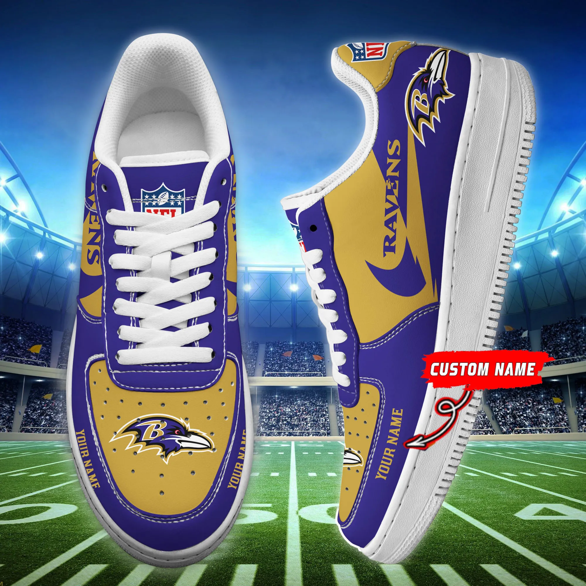 baltimore ravens personalized af1 shoes bg196 syea2