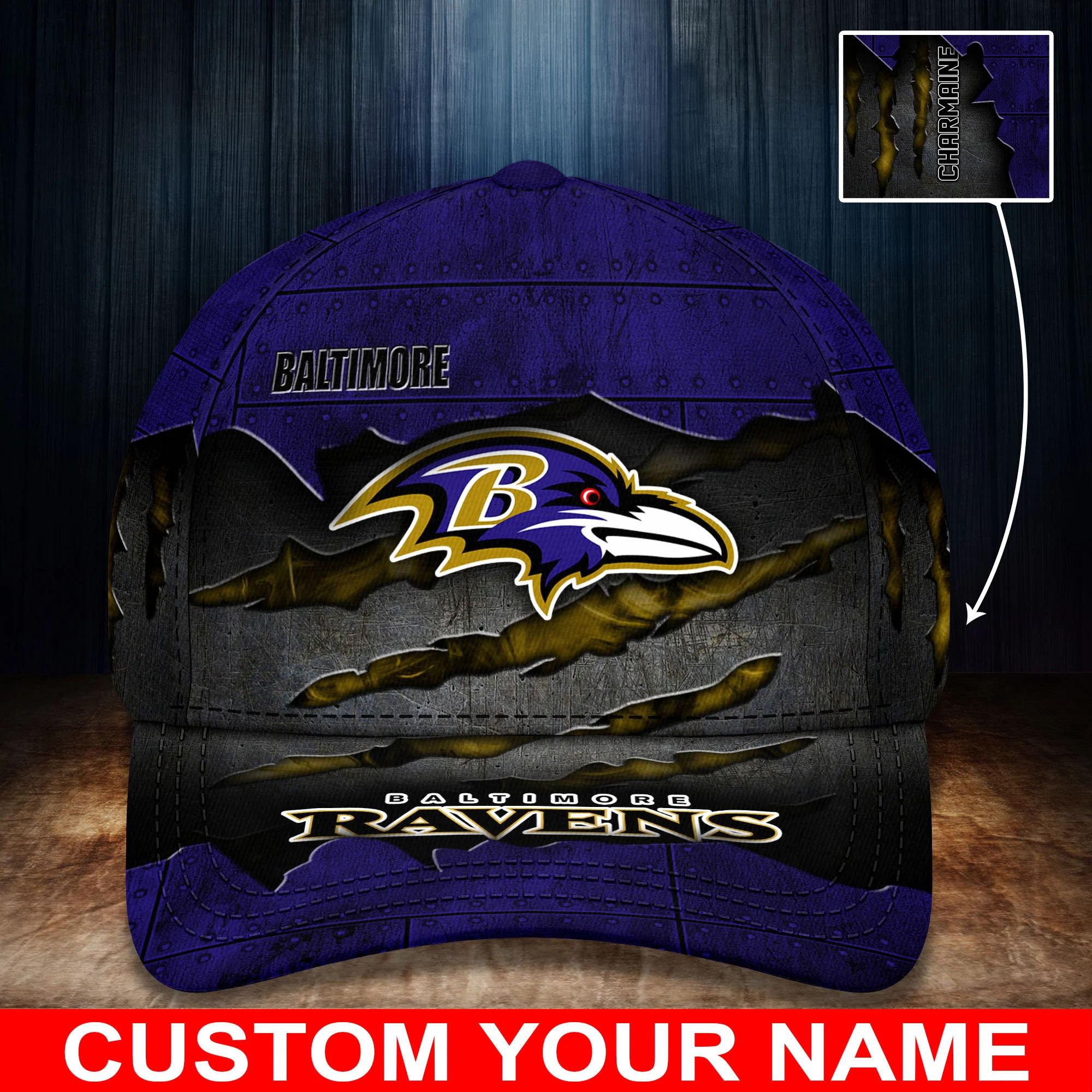 baltimore ravens personalized classic cap bg293 ula9x