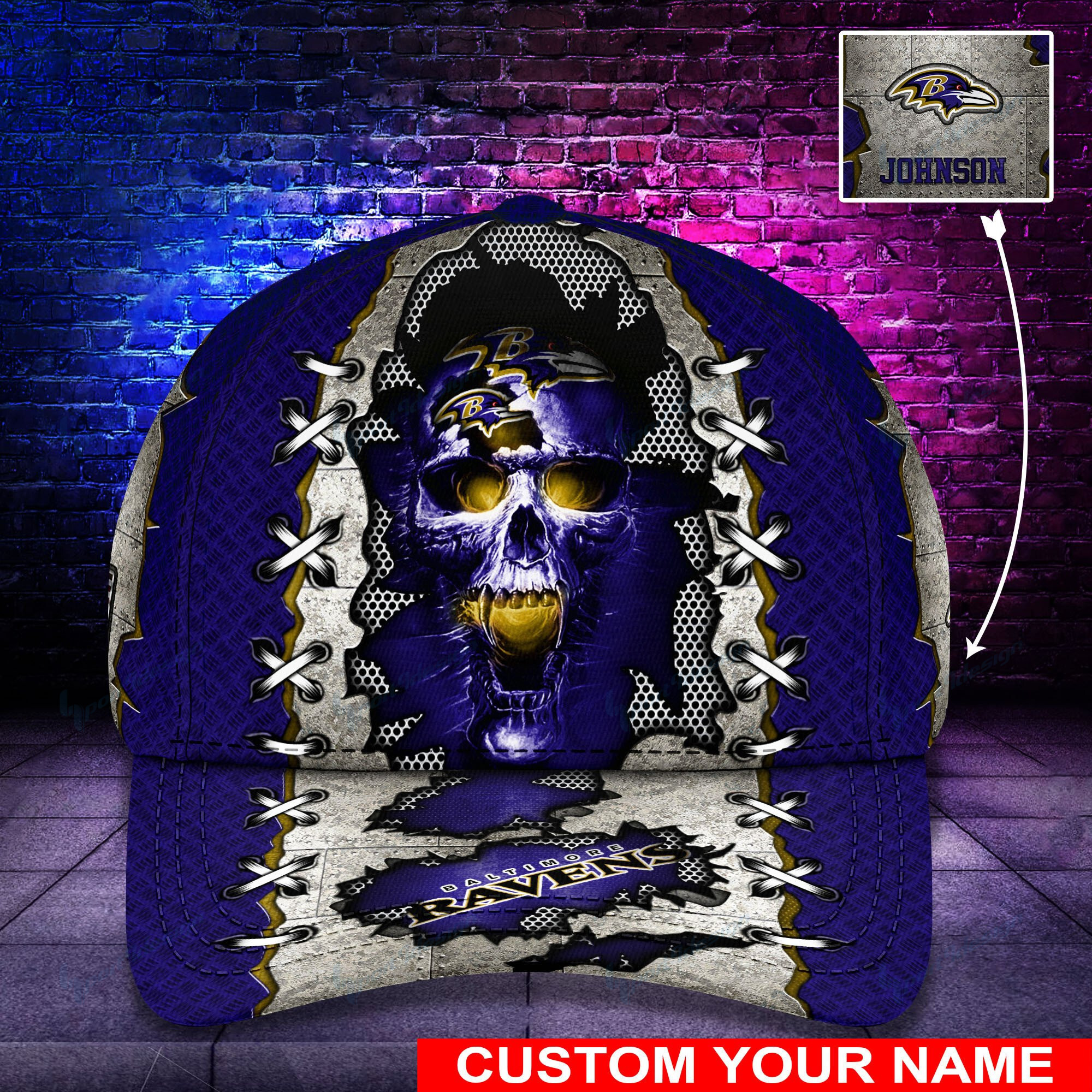 baltimore ravens personalized classic cap bg477 ncwex