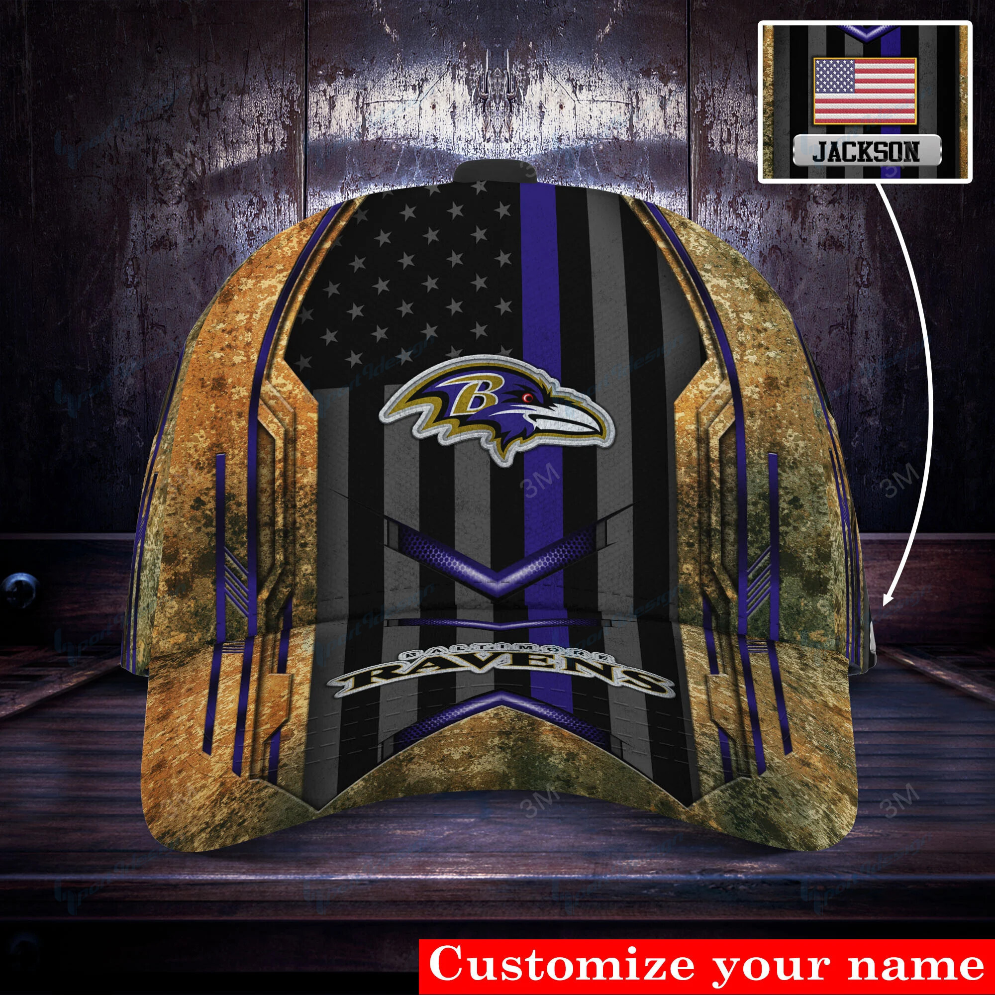 baltimore ravens personalized classic cap bg515 wa9cb