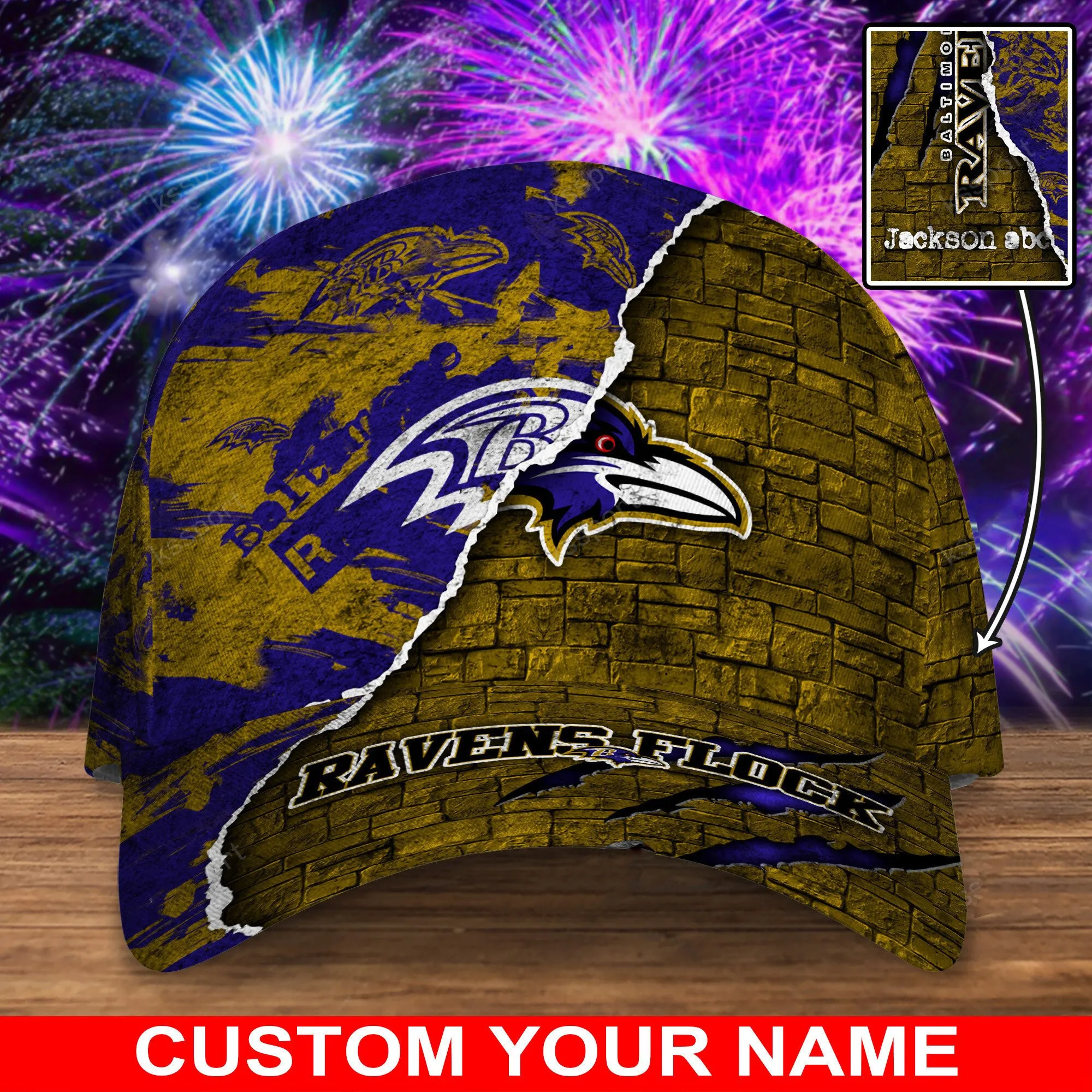 baltimore ravens personalized classic cap bg817 aucde