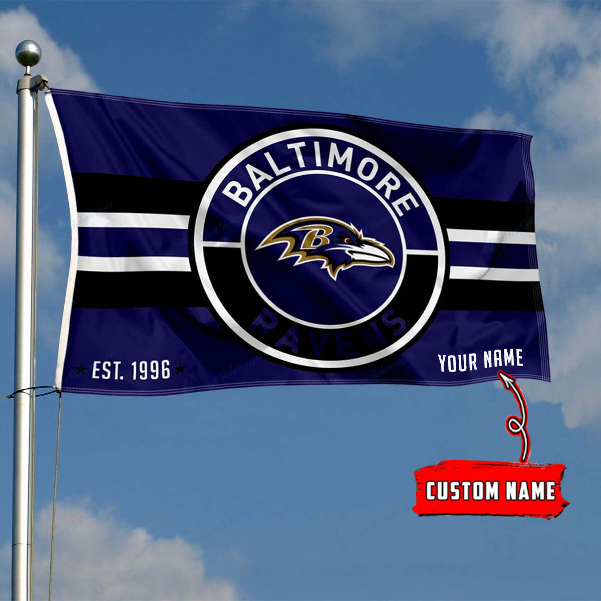 baltimore ravens personalized flag 169 7my82