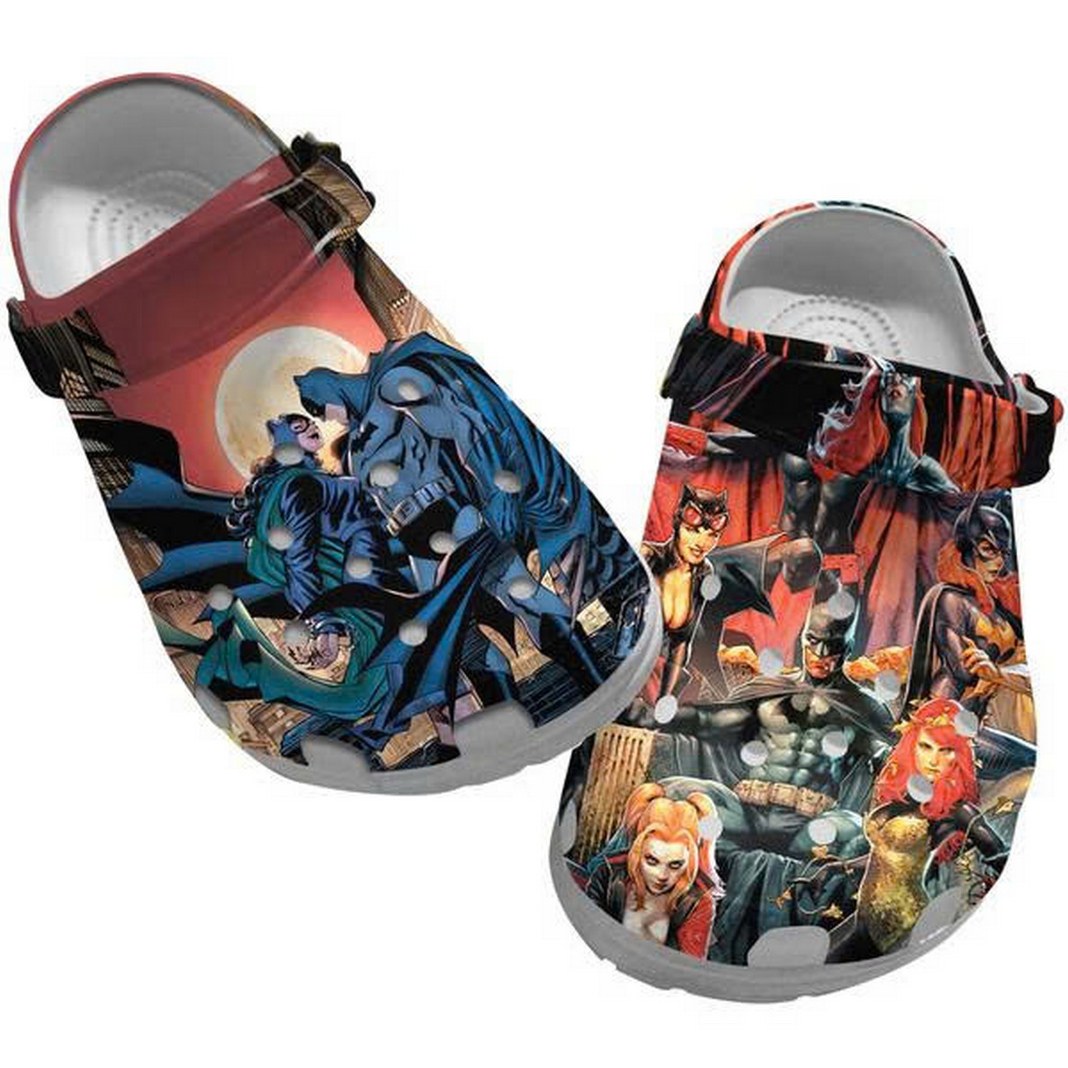 batman dc comic university characters clogs for kids 26 adults tussg