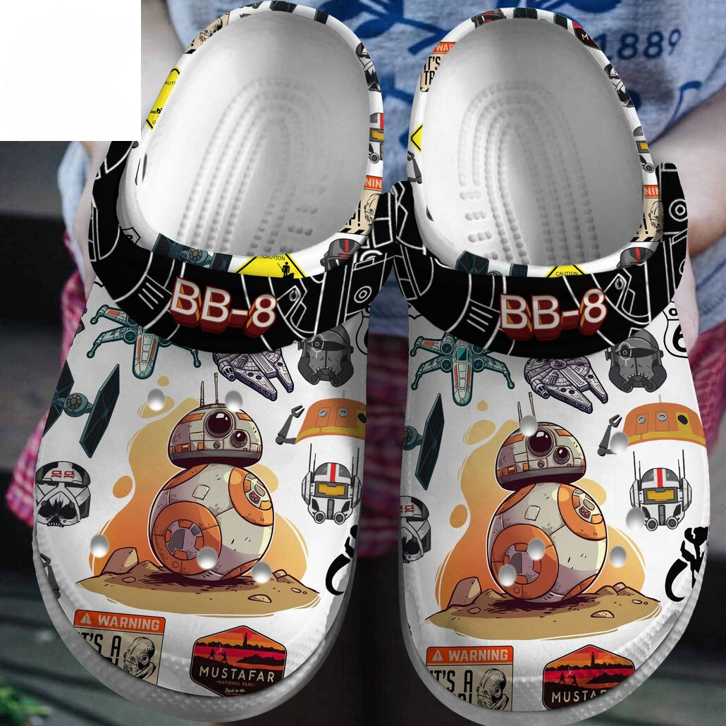 bb 8 star wars movie clogs for kids and adults ujl2b