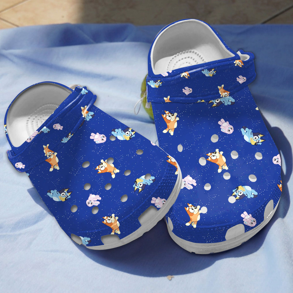 beautiful crocs bluey and bingo blue clogs vqtzw